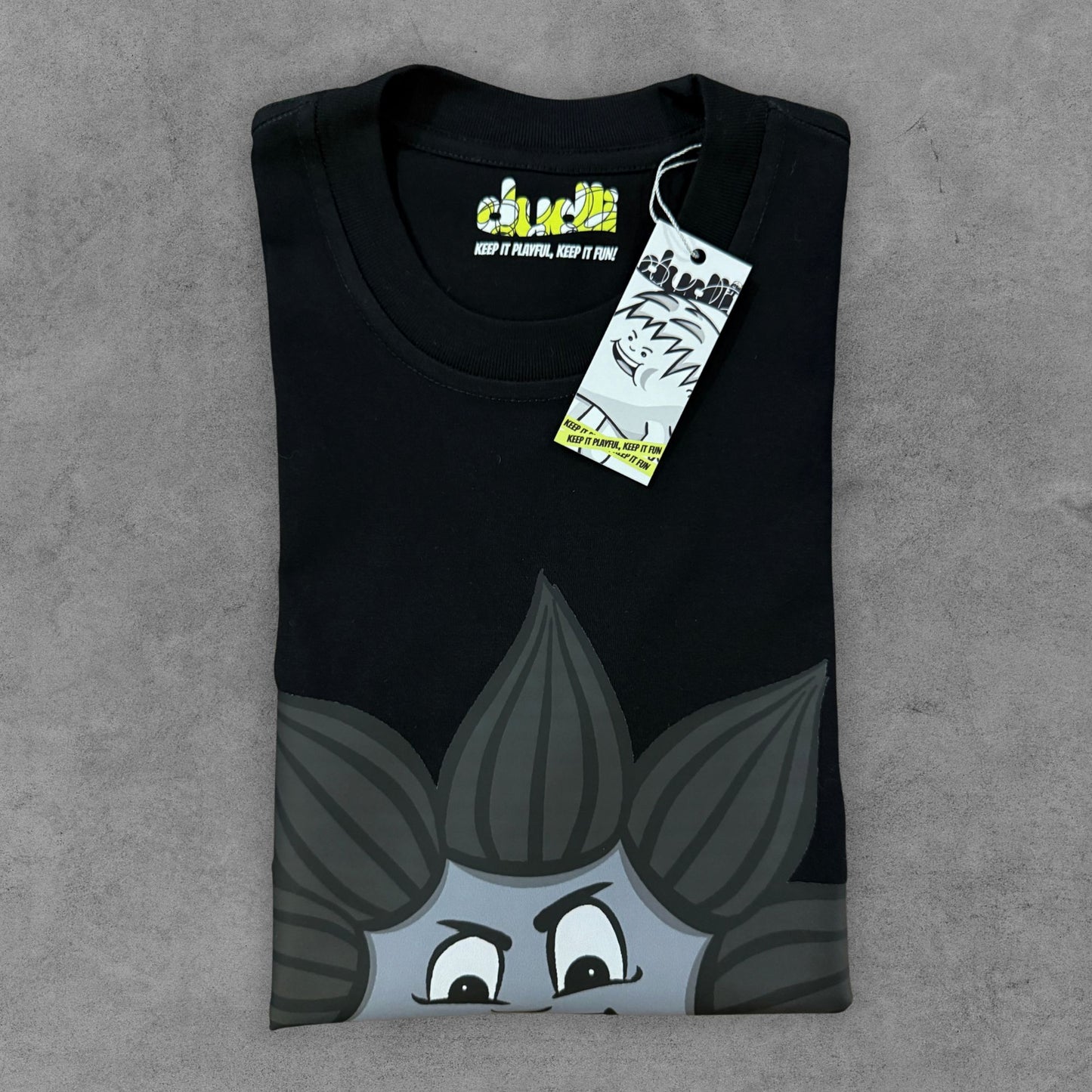 Dudli Playful Graphic Tshirts - Dark - Wild Bud - regular_fit oversized_fit