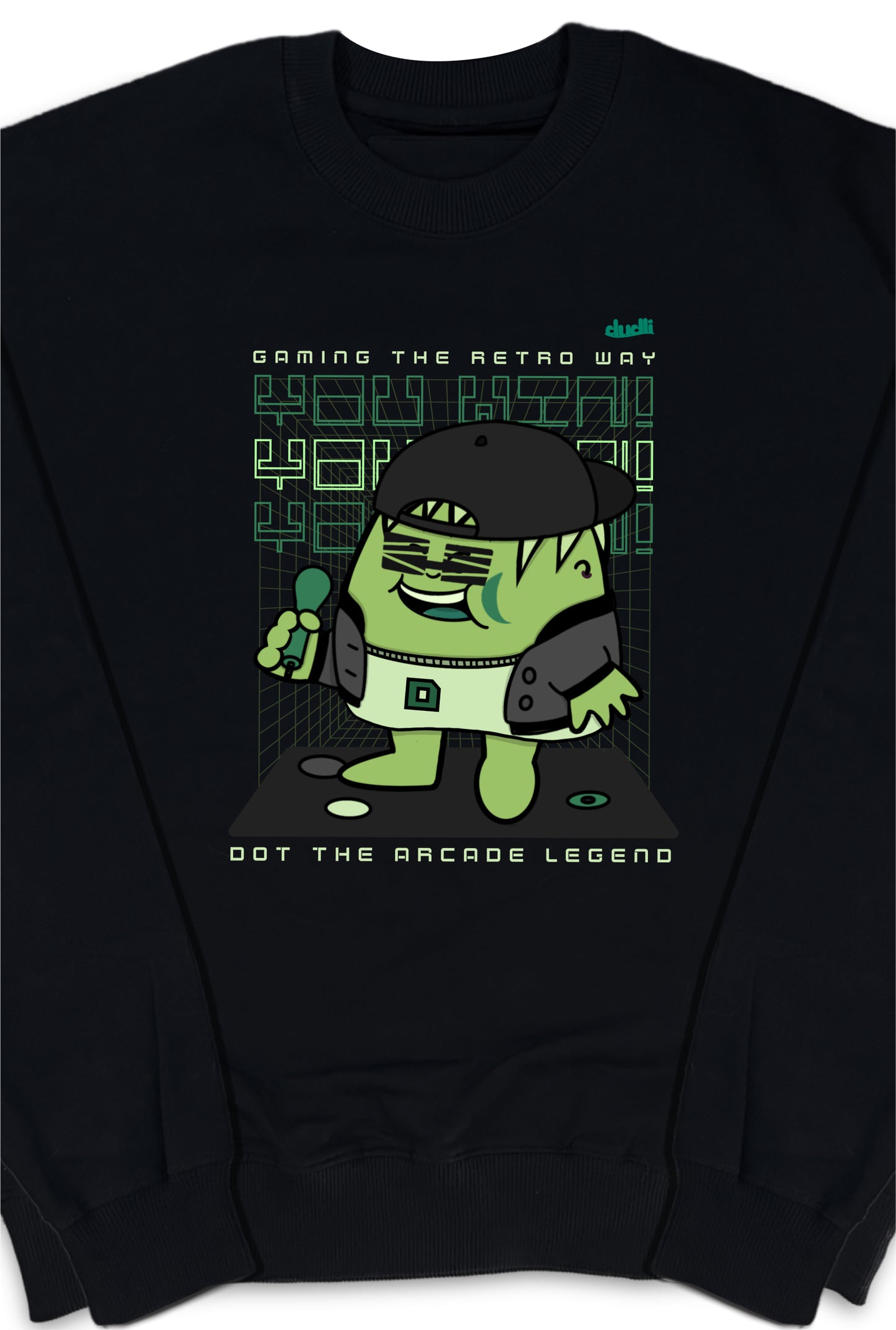 Dudli Graphic Sweatshirt - Arcade Legend - Night Glitch - product_card