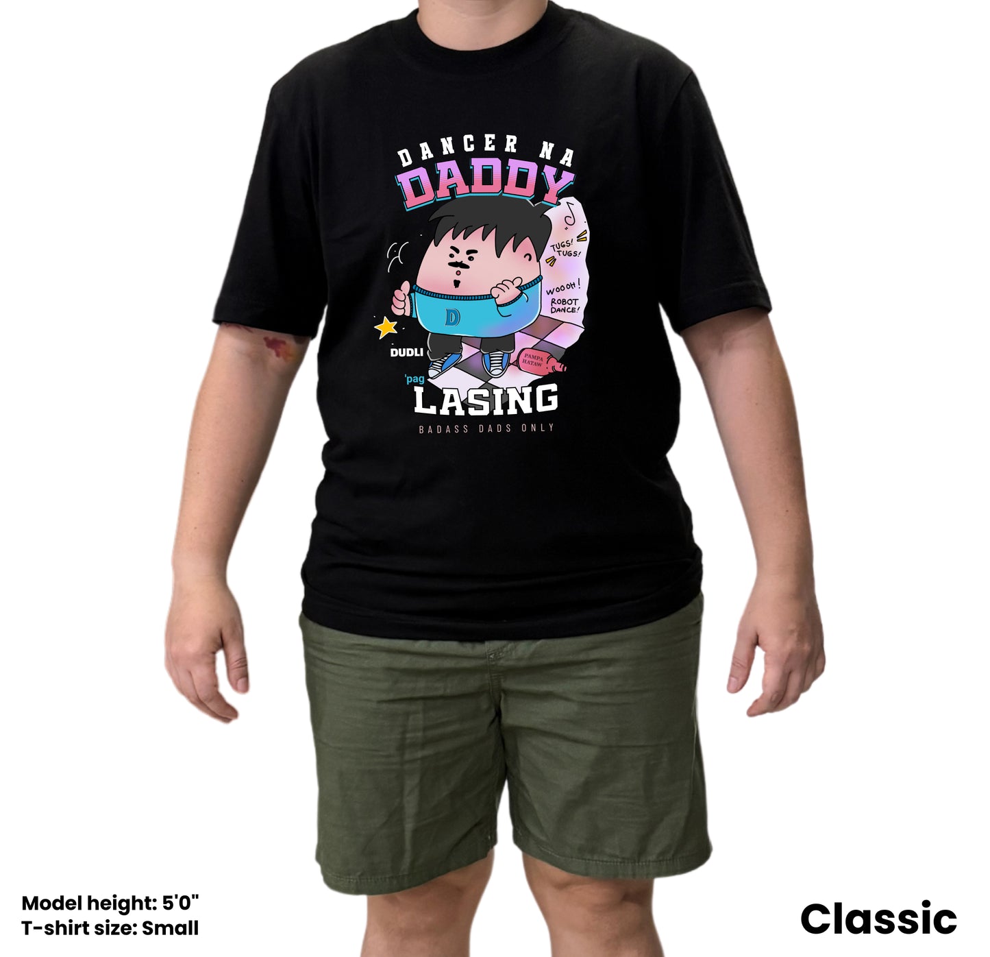 Dudli Playful Graphic Tees - Dancer Dad - Badass Dads ONLY - regular_fit