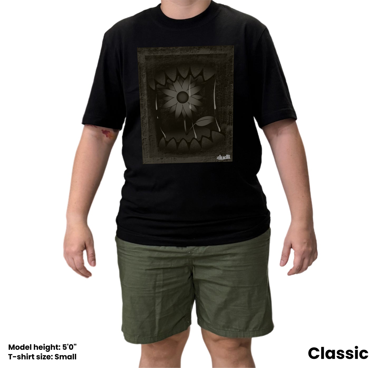 Dudli Playful Graphic Tshirts - Dark - Dark Bite - Rust - regular_fit