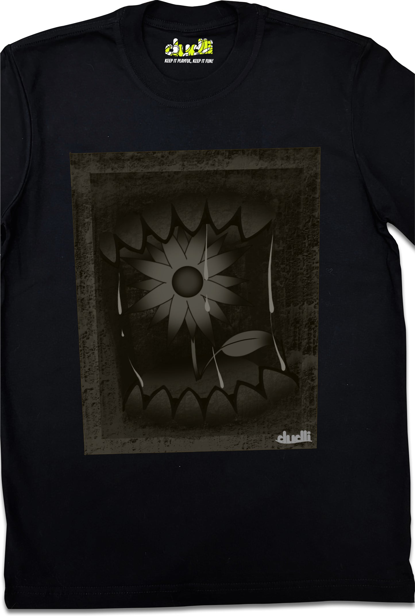 Dudli Playful Graphic Tshirts - Dark - Dark Bite - Rust - product_card