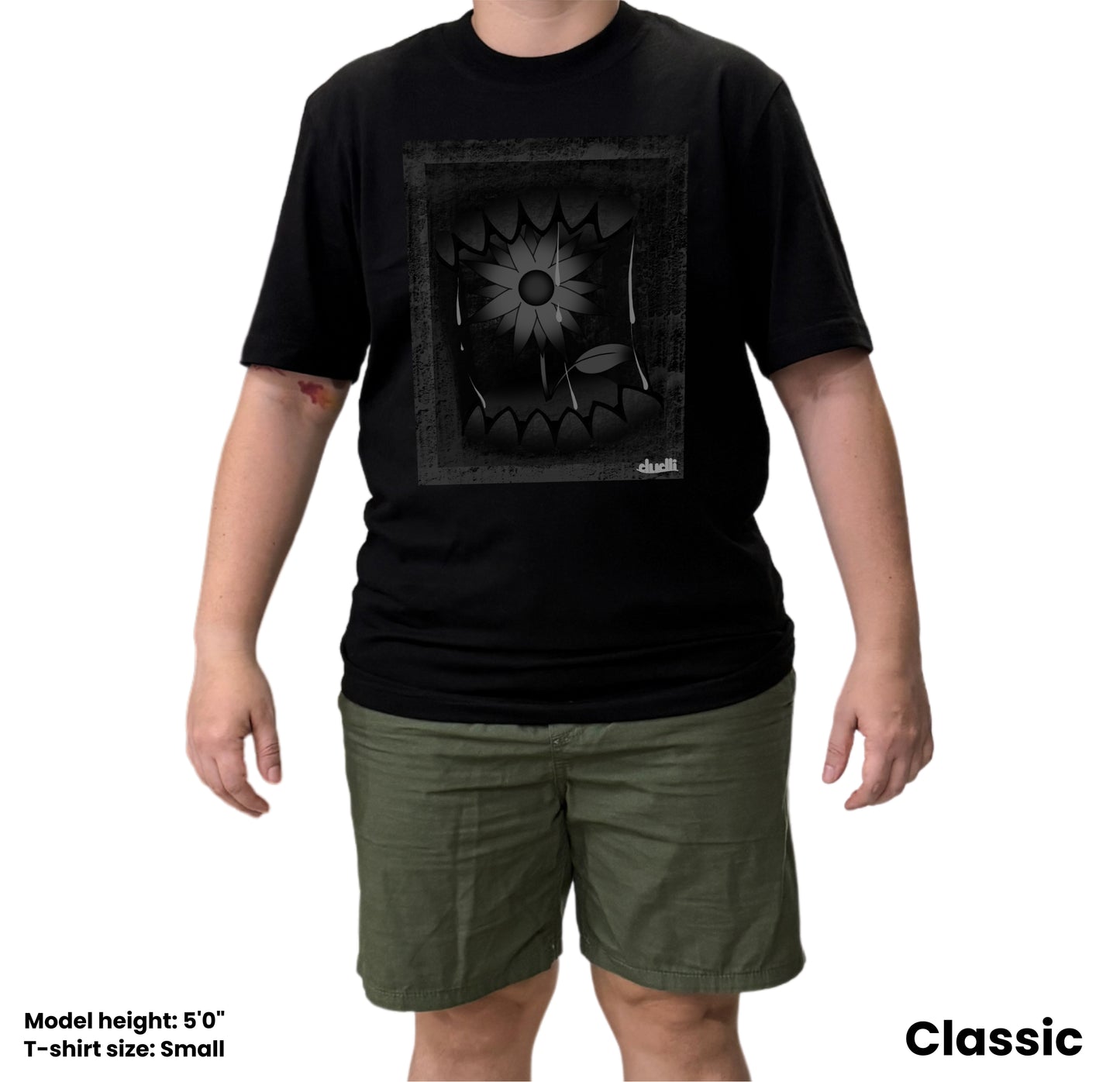 Dudli Playful Graphic Tshirts - Dark - Dark Bite - Steel - regular_fit