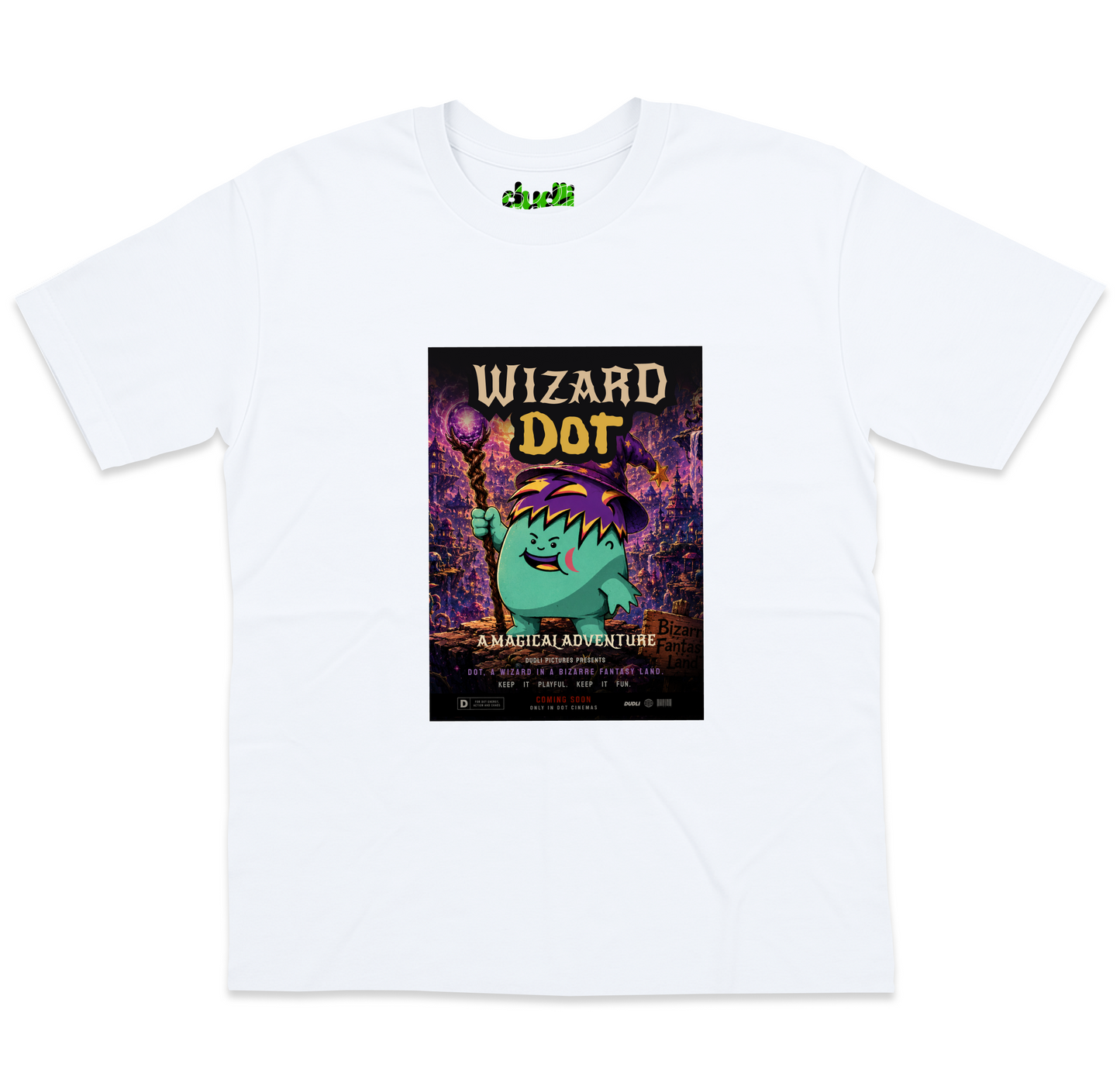 Wizard Dot Movie - White oversized_fit