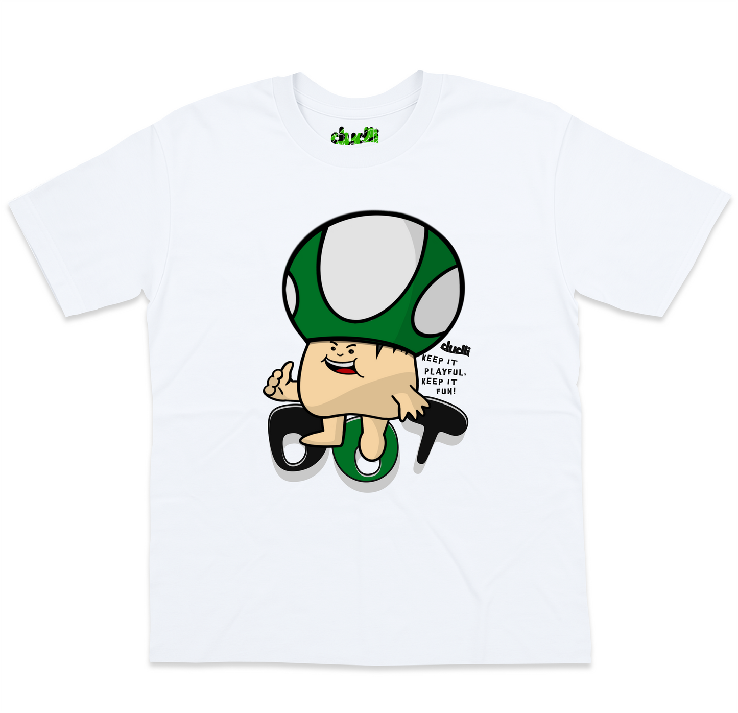 Dudli Playful Graphic T-shirts | Mush Dot - GO! (Dot Lab) - oversized_fit