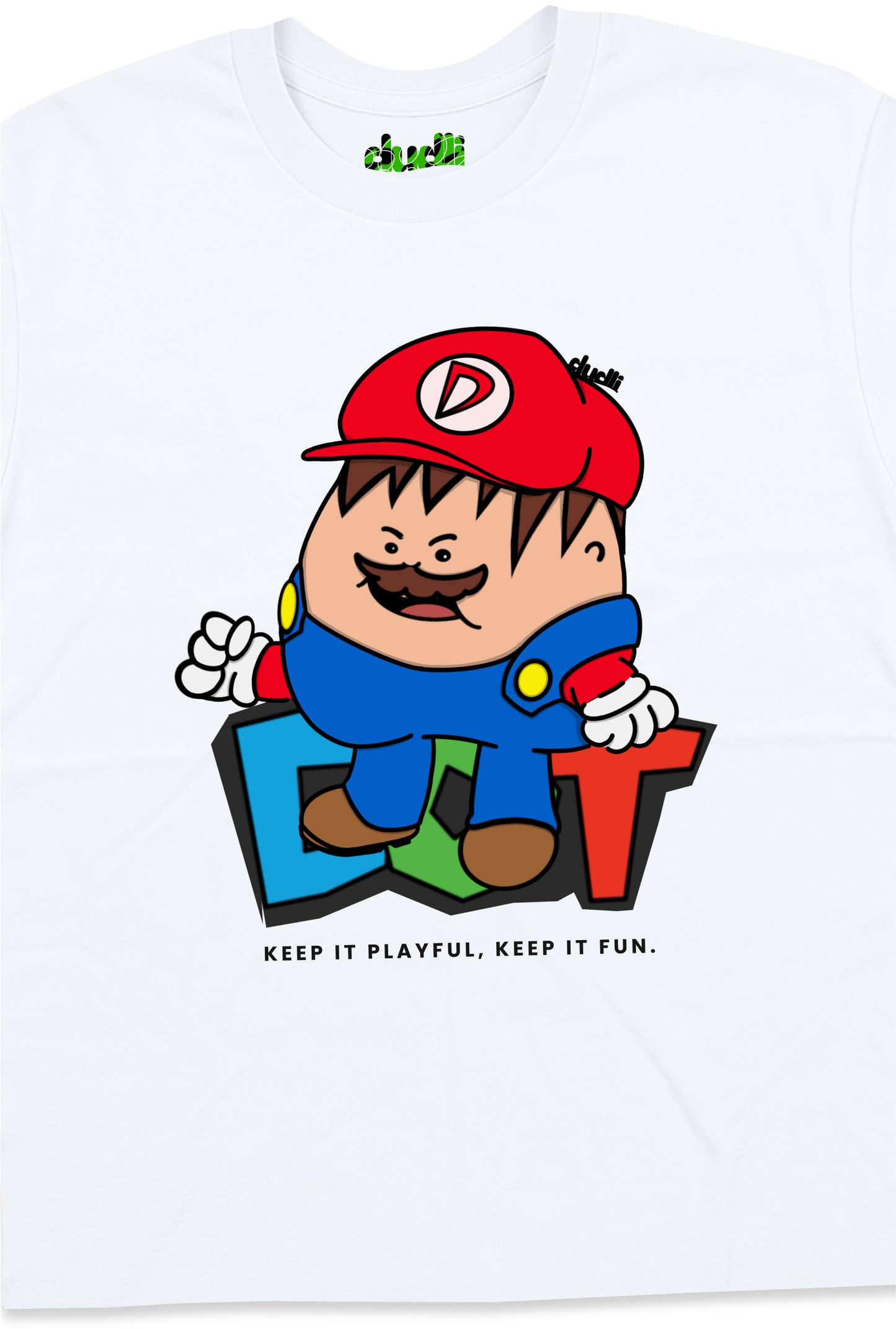 Dudli Playful Graphic T-shirts - Super Dot - White - product_card