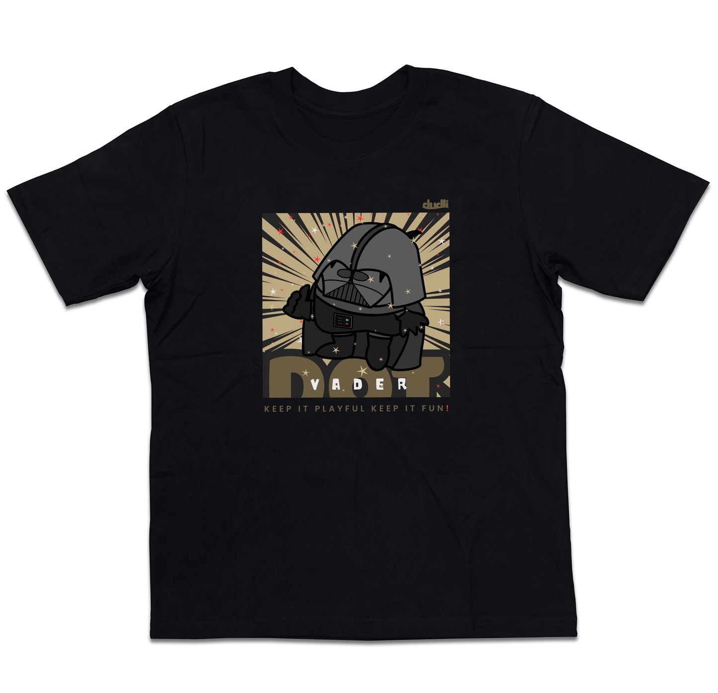 Dudli Graphic Tees Dot Vader - Black oversized_fit