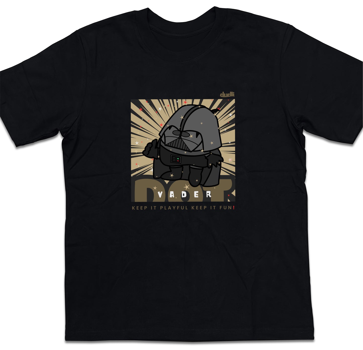 Dudli Graphic Tees Dot Vader - Black oversized_fit