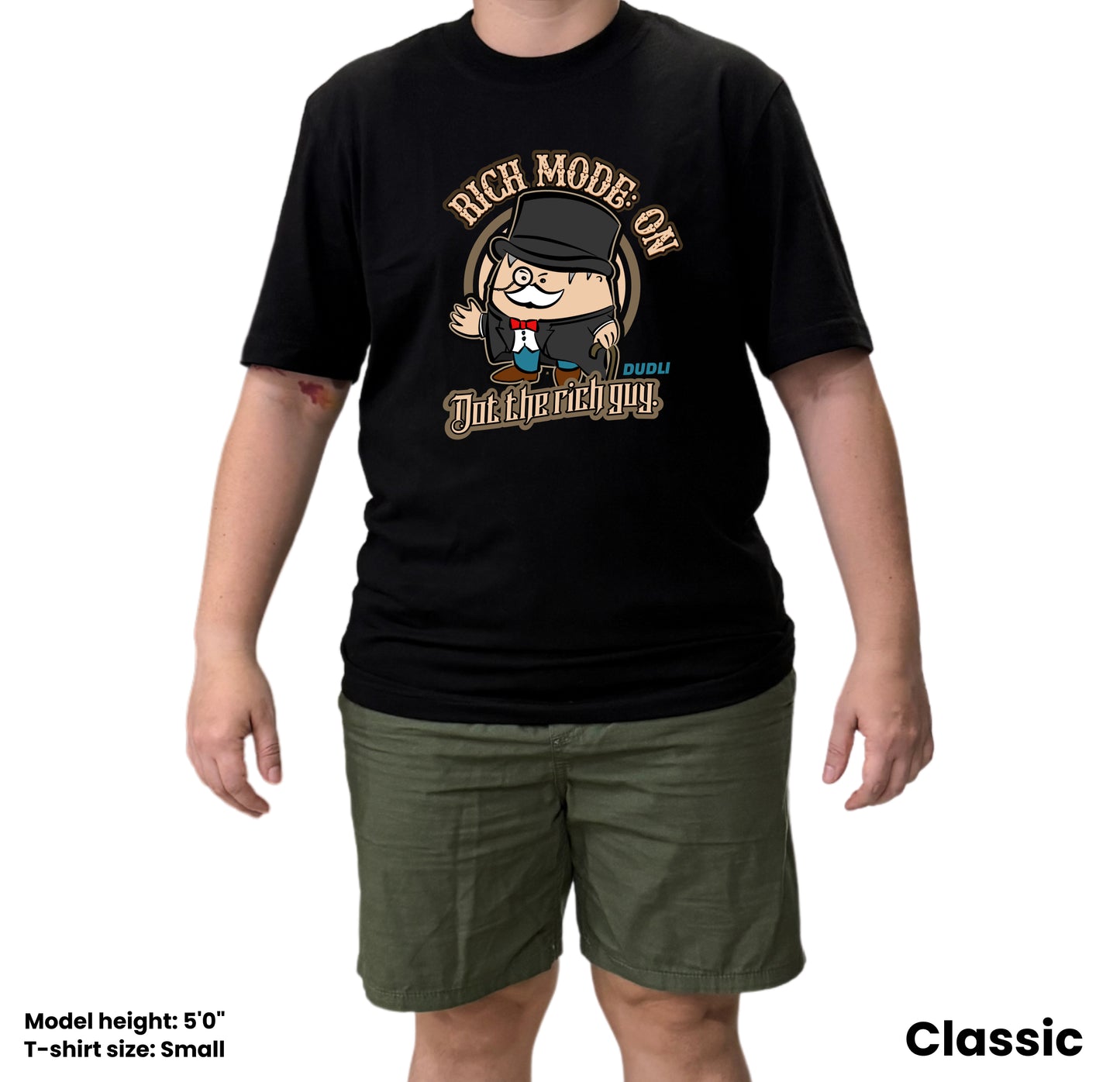 Dudli Graphic Tees - Rich Mode: ON - regular_fit