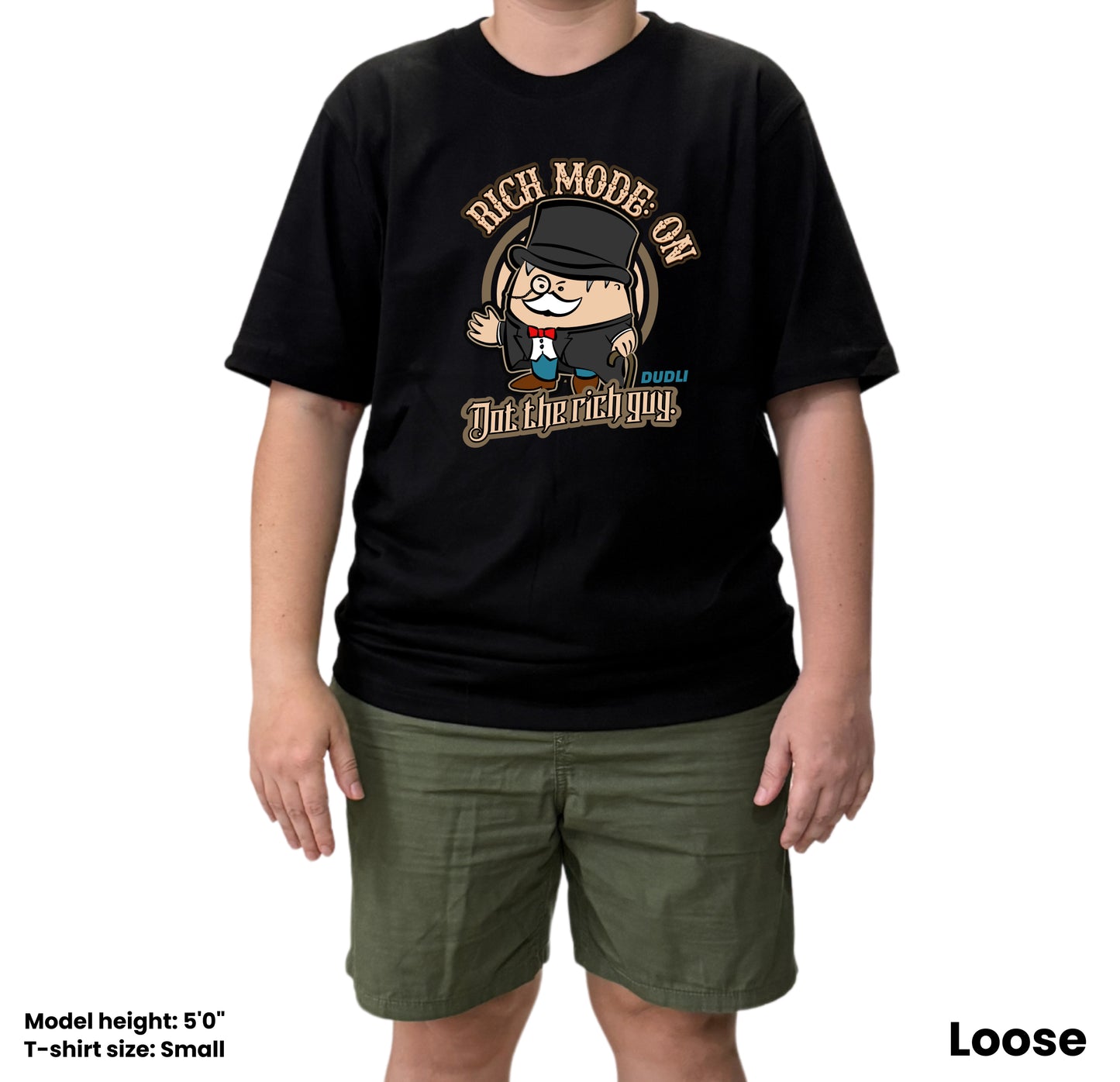 Dudli Graphic Tees - Rich Mode: ON - oversized_fit