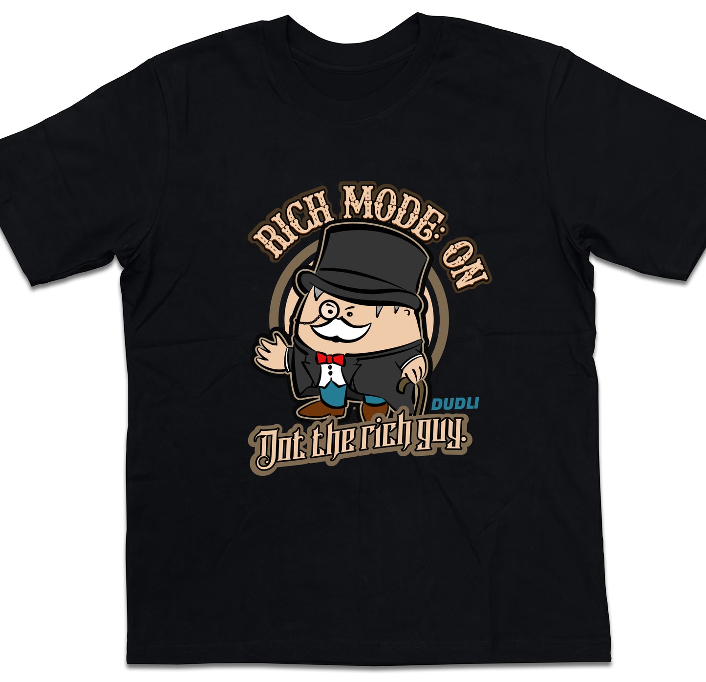 Dudli Graphic Tees - Rich Mode: ON - oversized_fit