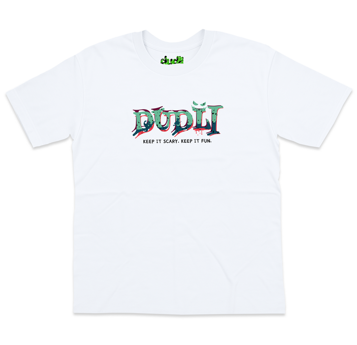 Dudli Graphic Tees Dudlify - Creepers - White - oversized_fit