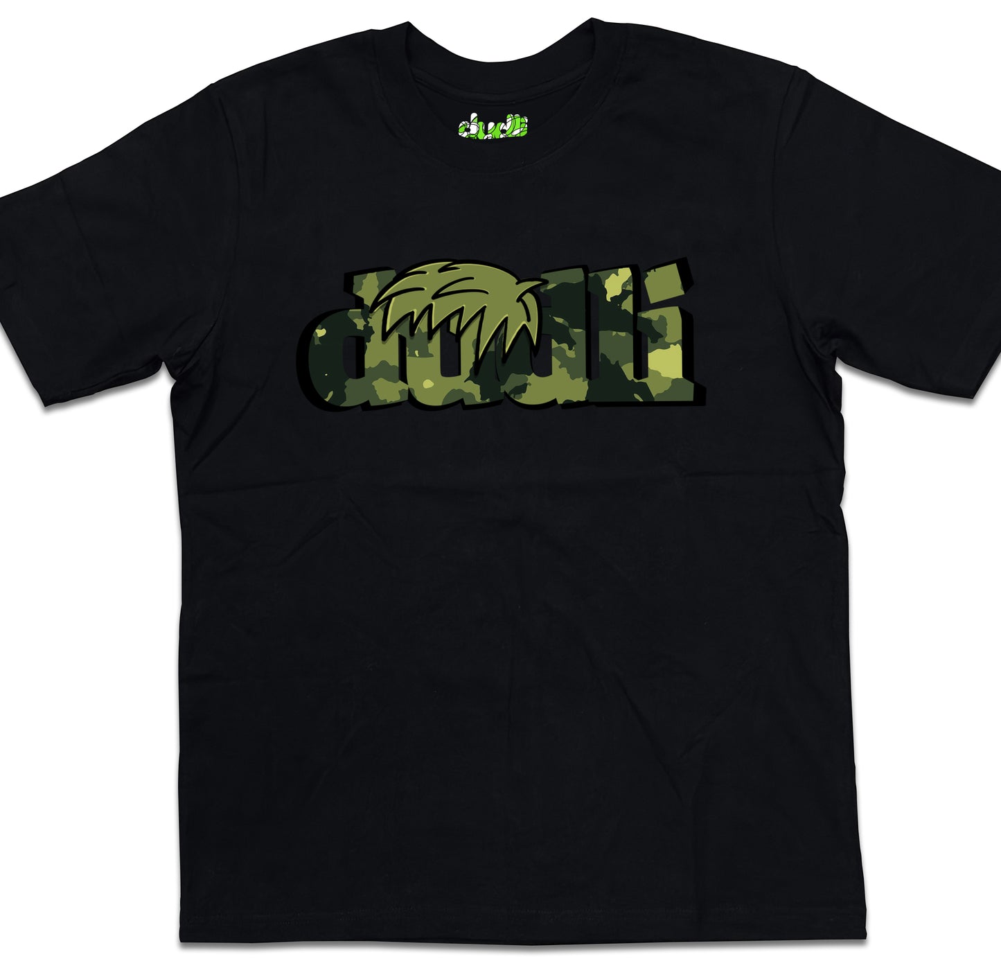 Dudli Playful Graphic Tshirts - Dudlify - DUDLI Camo - Moss - oversized_fit
