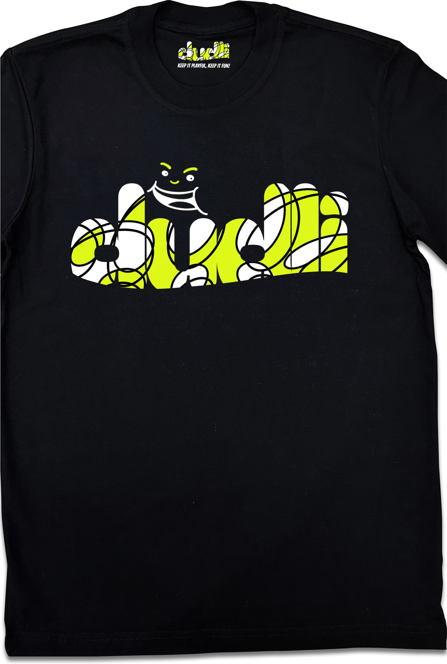 Dudli Playful Graphic Tshirts - Dudlify - DUDLI Curly - Lemon - product_card