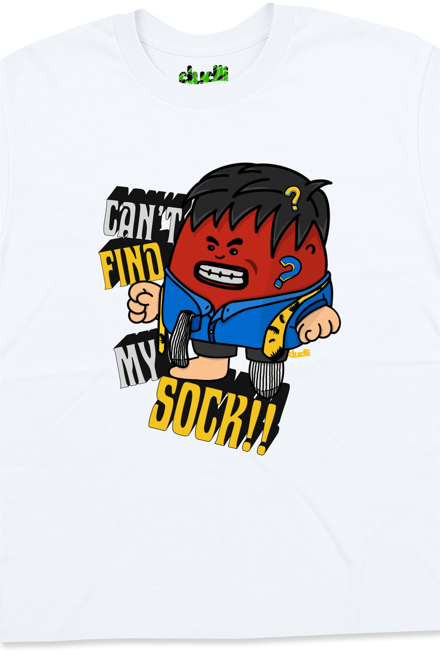 Dudli Graphic Tees - Can't Find It (MAD Dot) - White - product_card