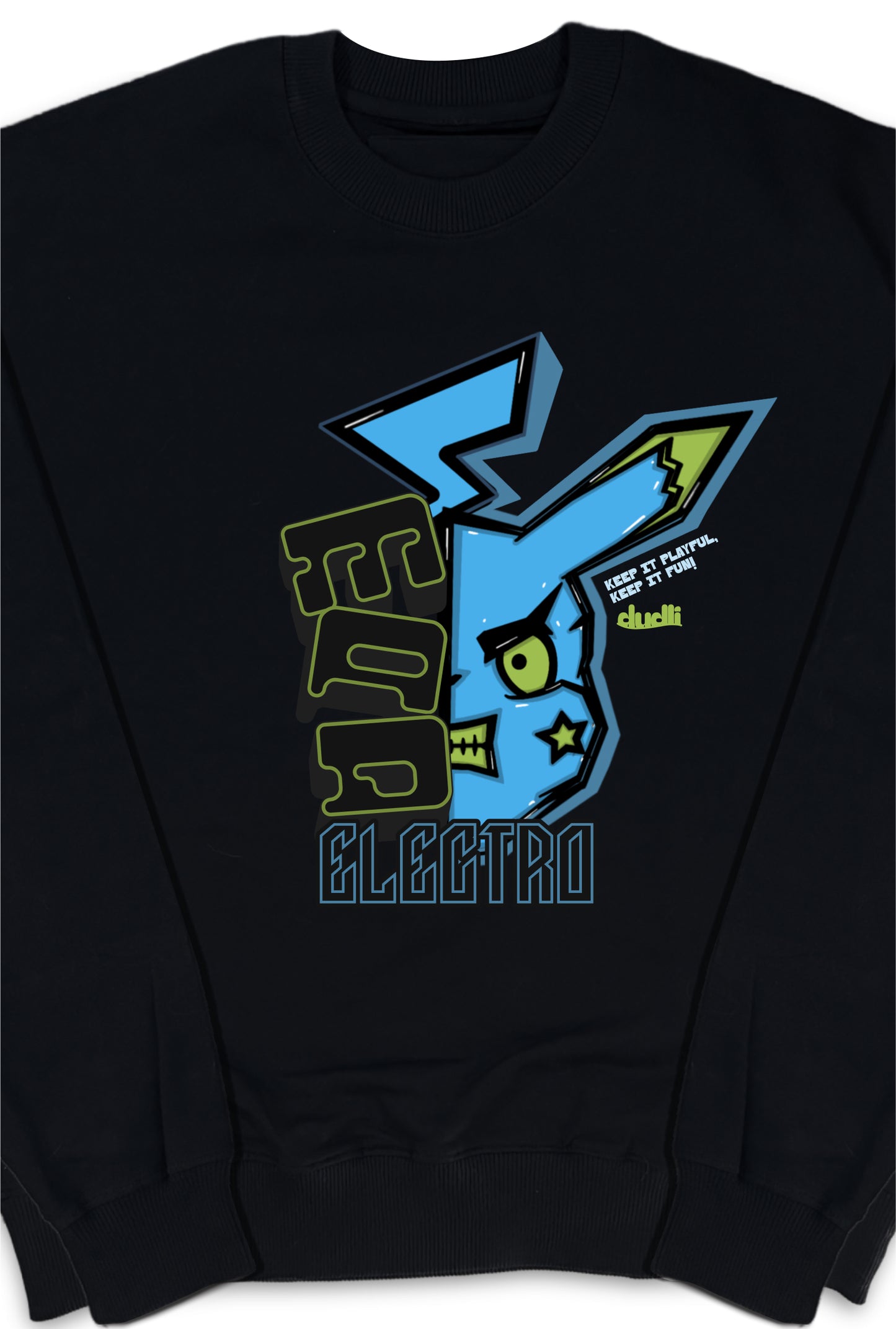 Dudli Graphic Sweatshirt - MAD ELECTRO - Arctic Charge - product_card