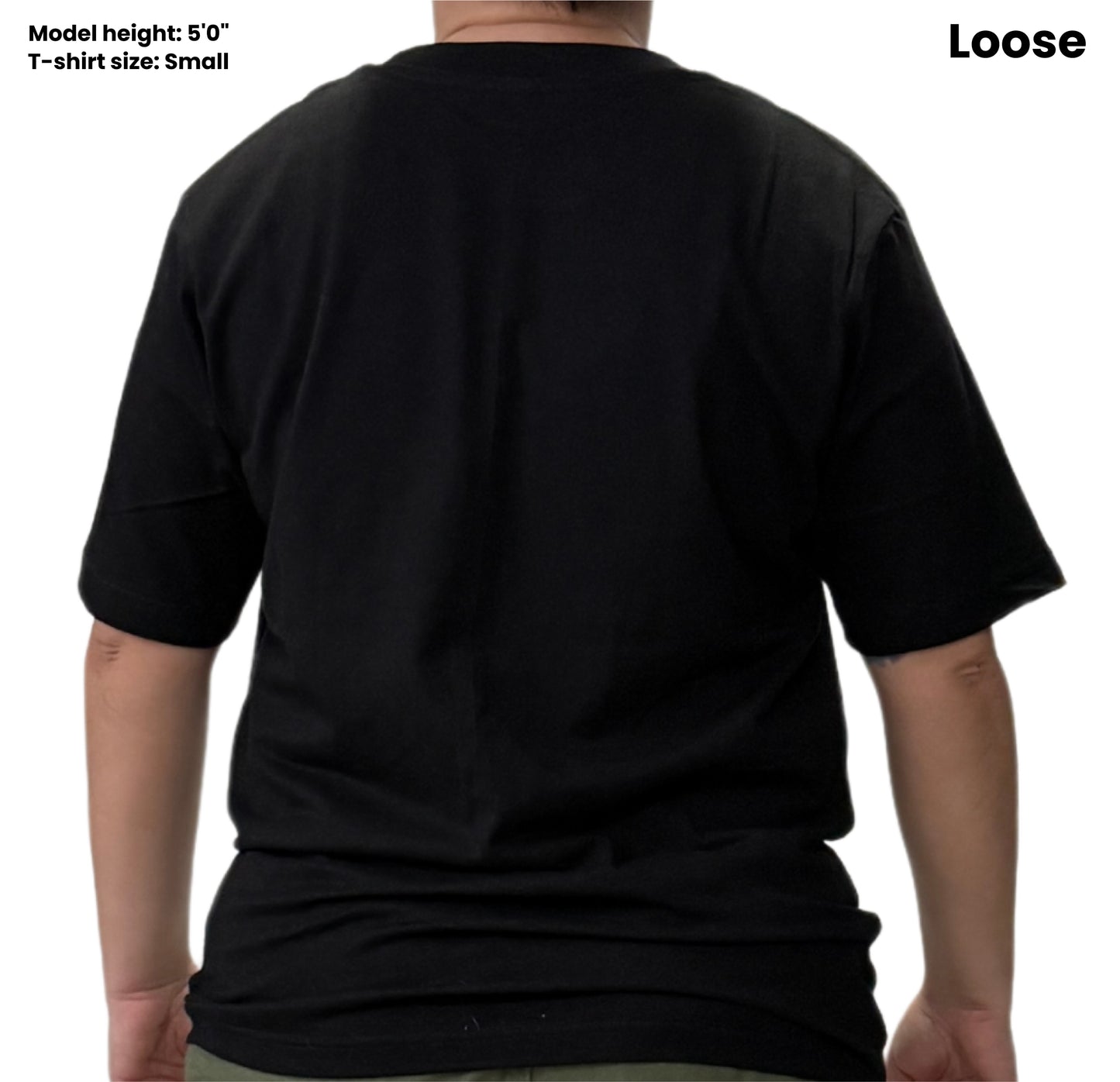 Dudli Playful Graphic Tshirts - model back - oversized_fit