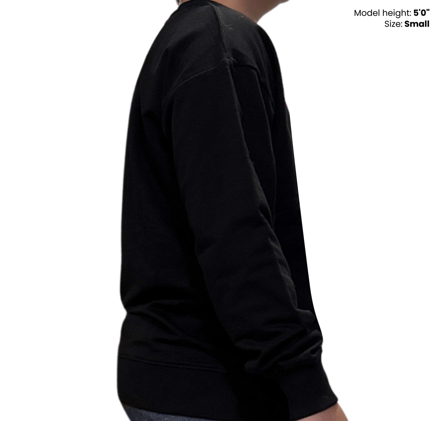Dudli Graphic Sweatshirt - Super Dot - Nostalgia (Dot Lab) - model - side view