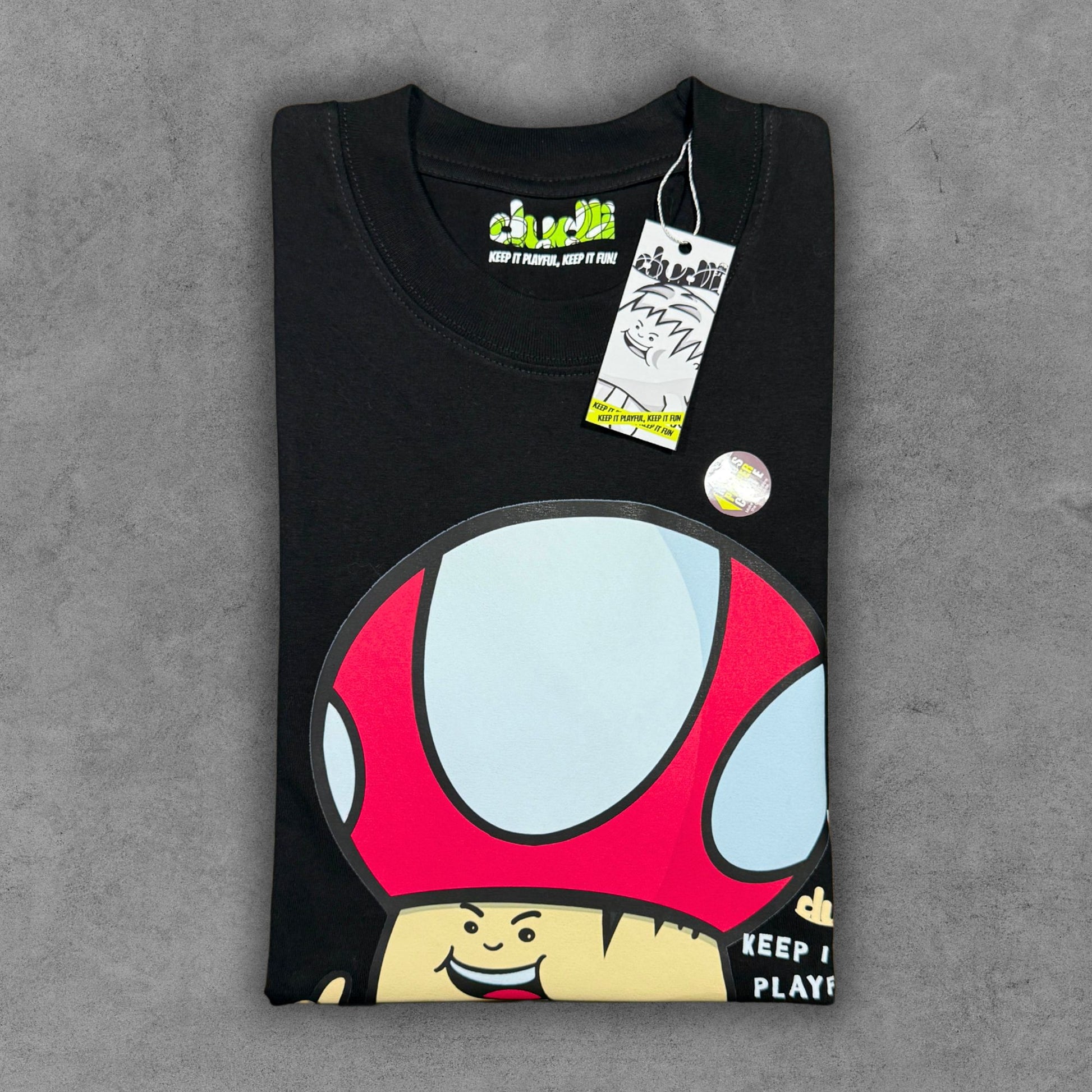 Dudli Playful Graphic Tshirts - Dot Lab Mush Dot - regular_fit oversized_fit
