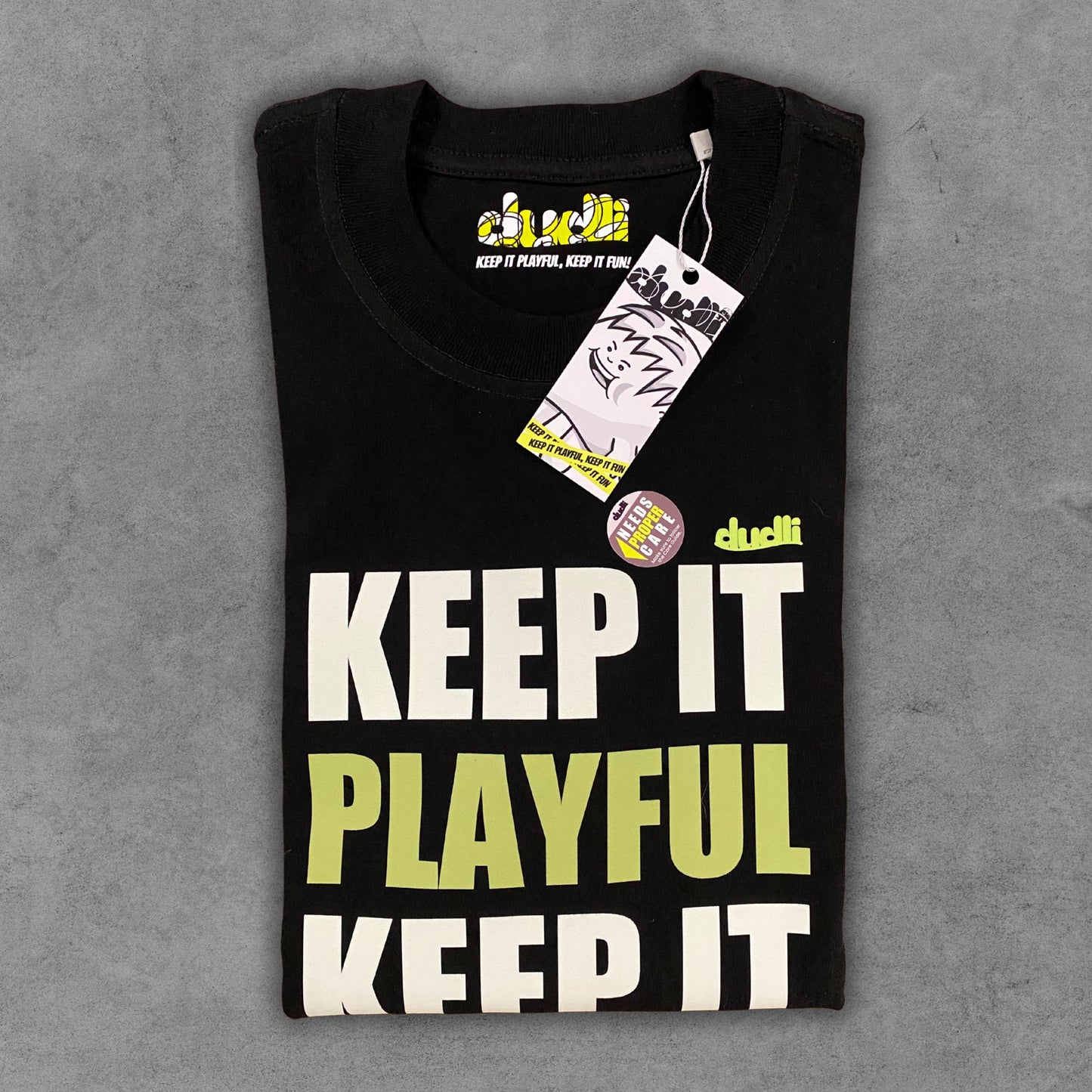 Dudli Graphic Tees - KIPKIF - Bold Lime -  regular_fit oversized_fit