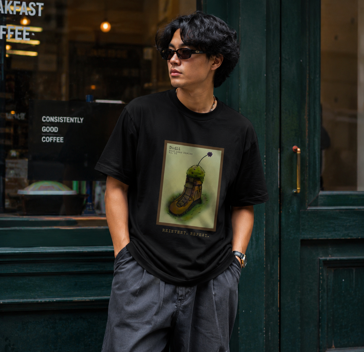 Dudli Graphic Tees Boot - lifestyle - regular_fit oversized_fit