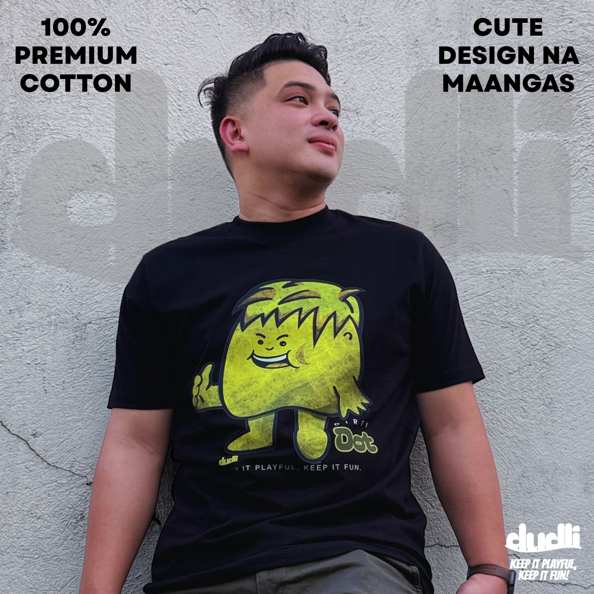 Dudli Playful Graphic Tshirts - Dirty Dot - Dot Lab - regular_fit oversized_fit