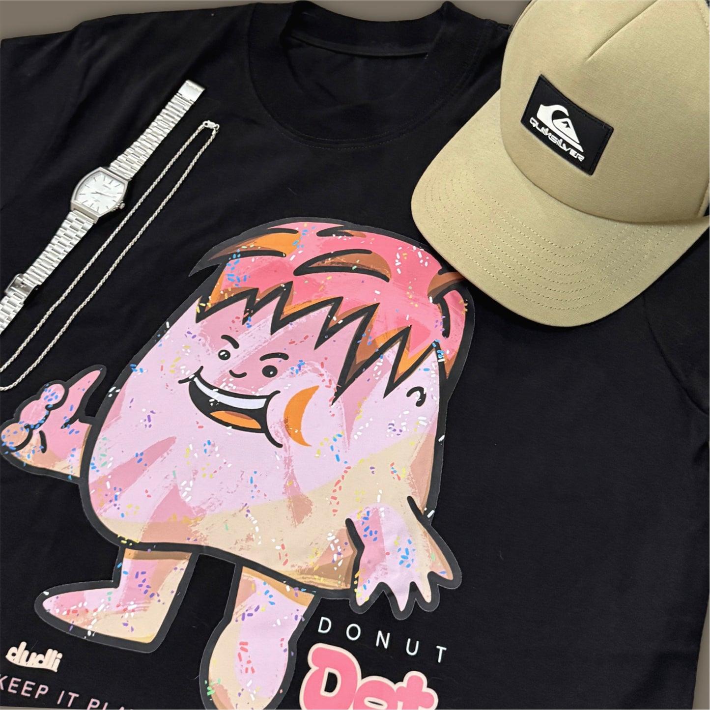 Dudli Playful Graphic Tshirts - Dot Lab - Donut Dot - regular_fit - oversized_fit