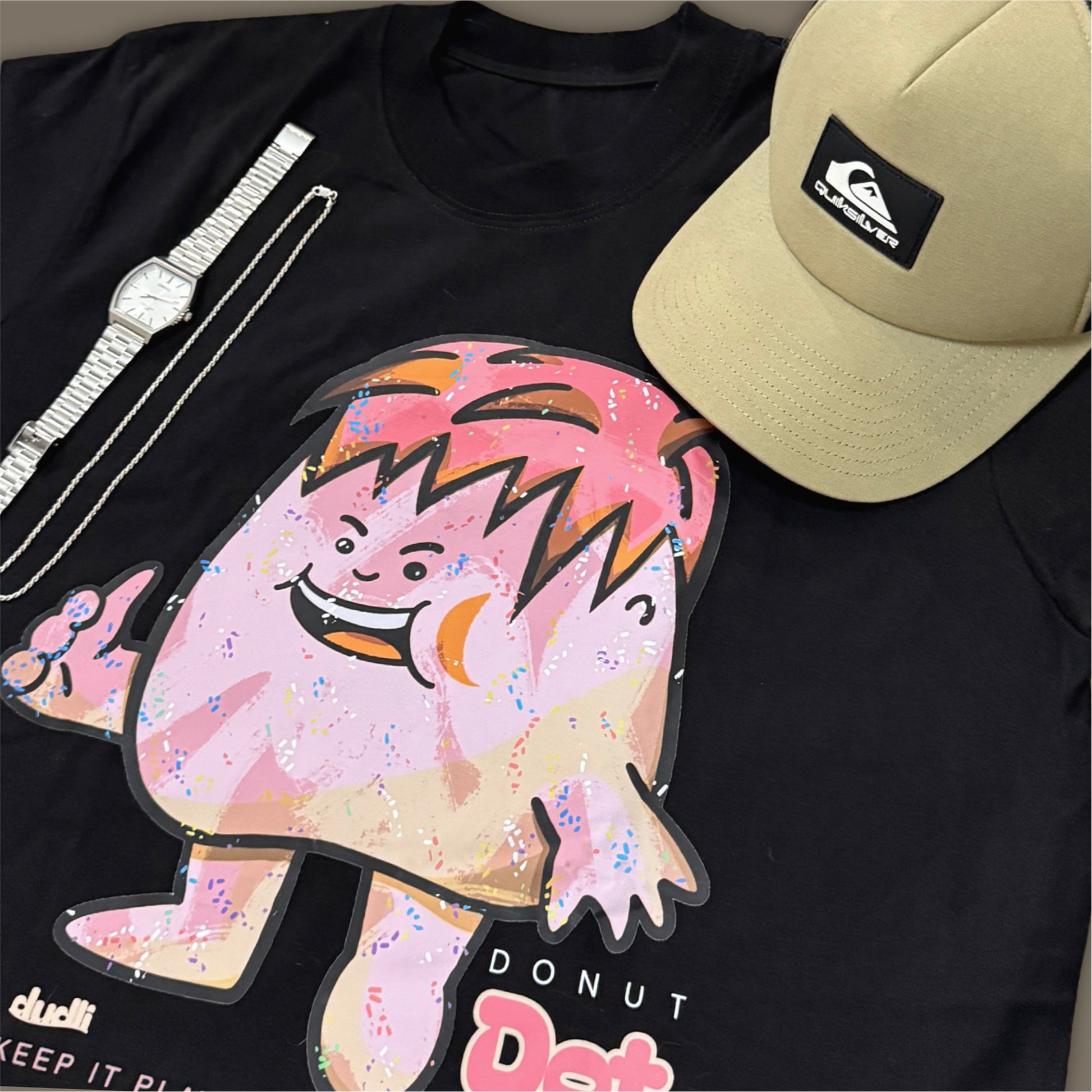 Dudli Playful Graphic Tshirts - Dot Lab - Donut Dot - regular_fit - oversized_fit
