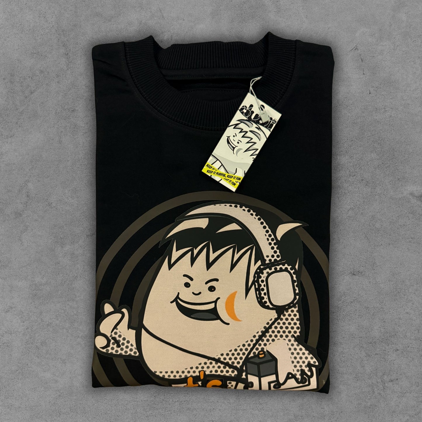 Dudli Graphic Tees - Burnt Stereo - Sweatshirt -  regular_fit oversized_fit 