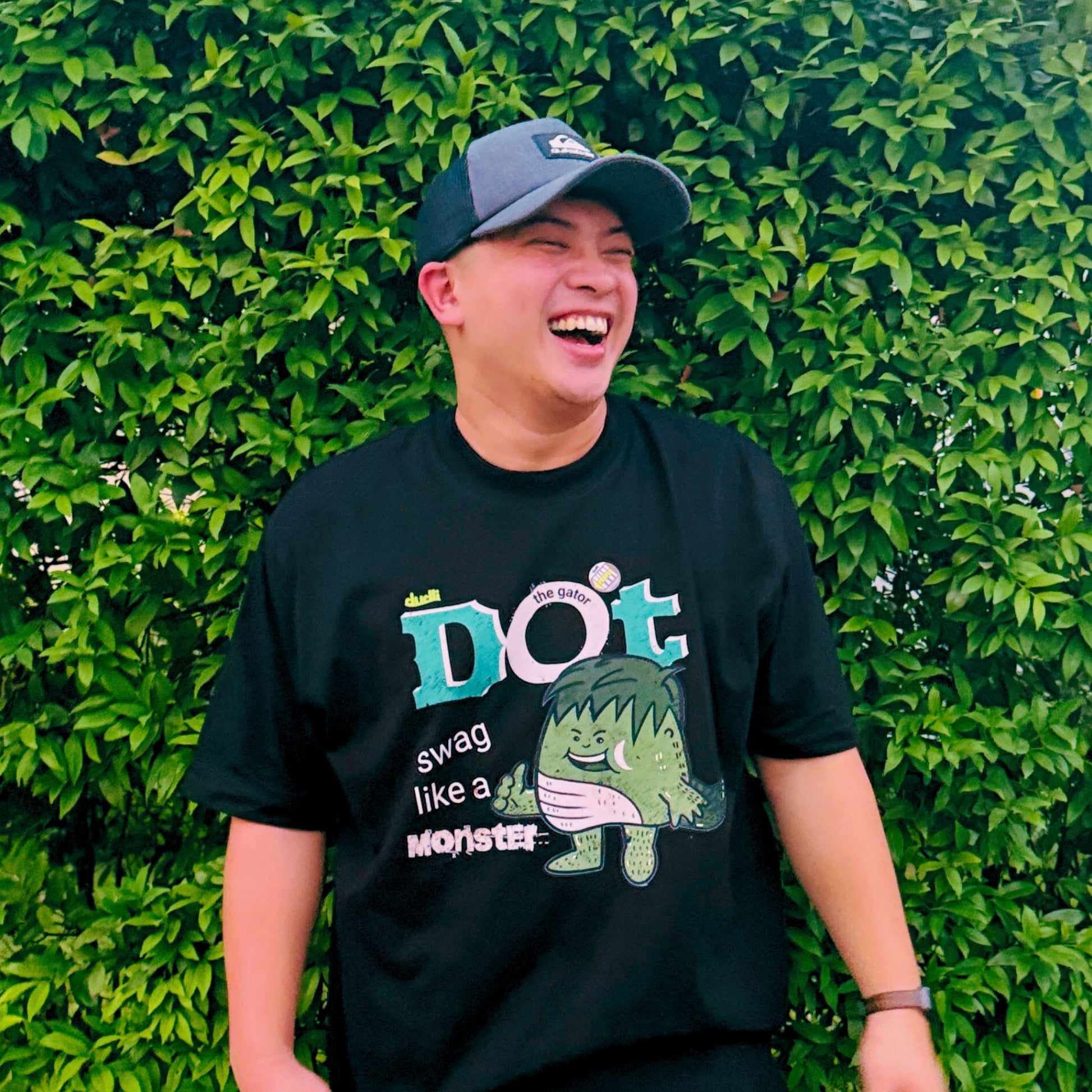 Dudli Playful Graphic Tshirts - Dot the Gator - regular_fit - oversized_fit