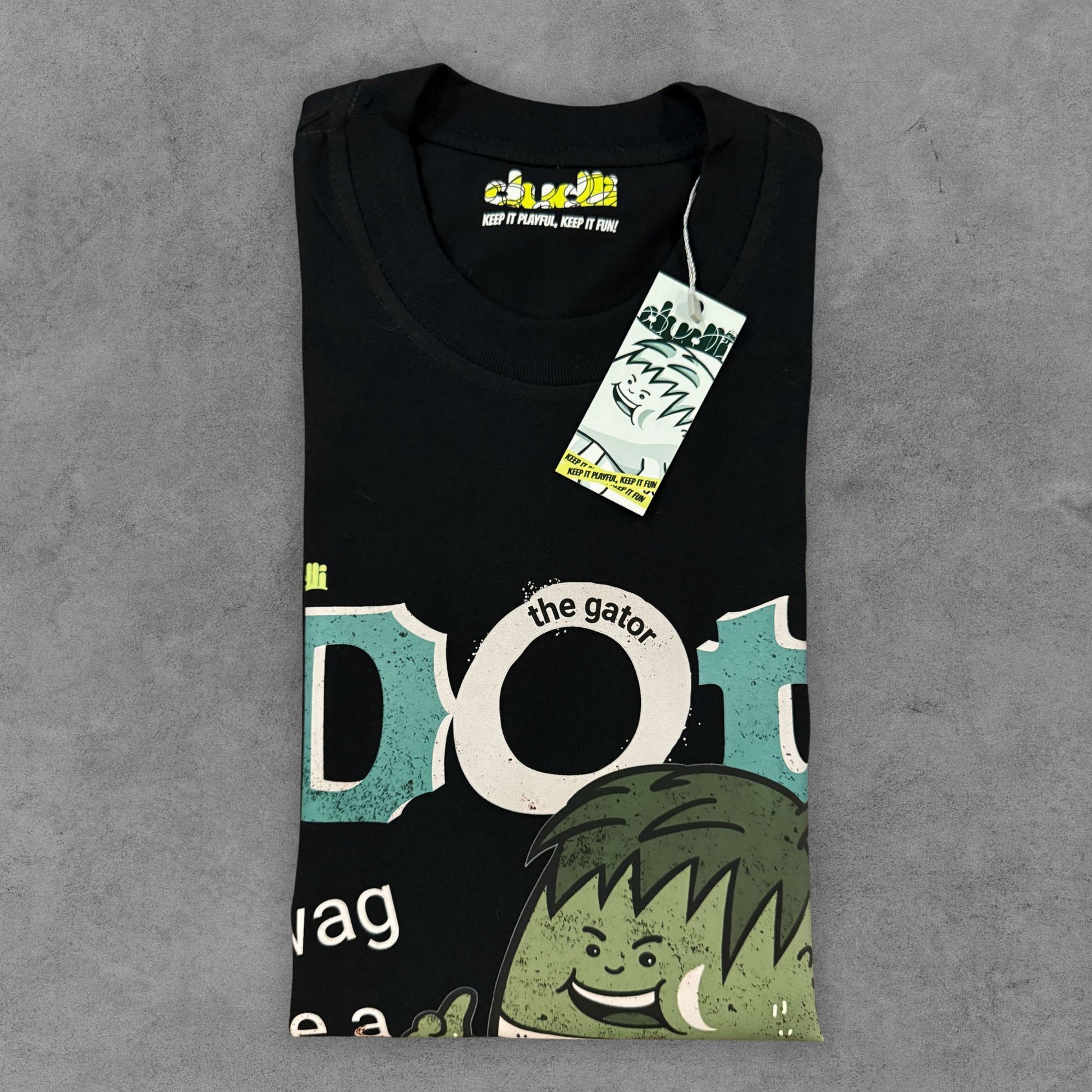 Dudli Playful Graphic Tshirts - Dot the Gator - regular_fit