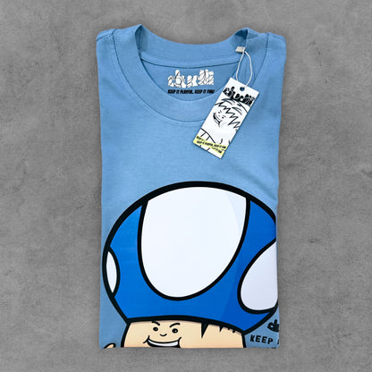 Dudli Playful Graphic Tshirts - Dot Lab Mush Dot - Load | Sky - regular_fit