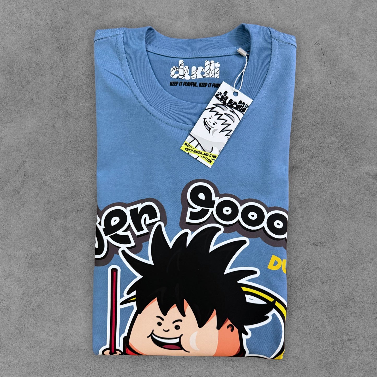Dudli Playful Graphic Tshirts - Over 9k! Dot | Sky - regular_fit