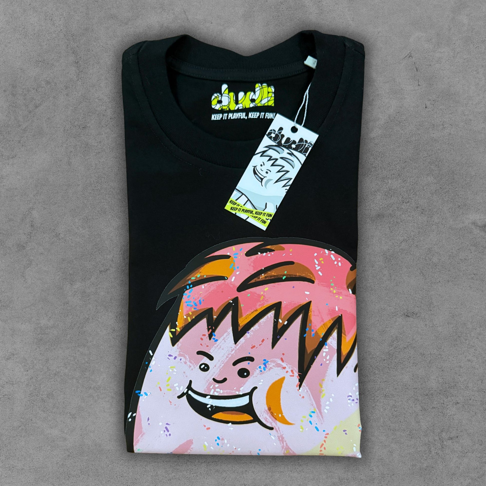 Dudli Playful Graphic Tshirts - Dot Lab - Donut Dot - regular_fit - oversized_fit
