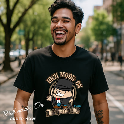 Dudli Graphic Tees - Rich Mode: ON - regular_fit oversized_fit