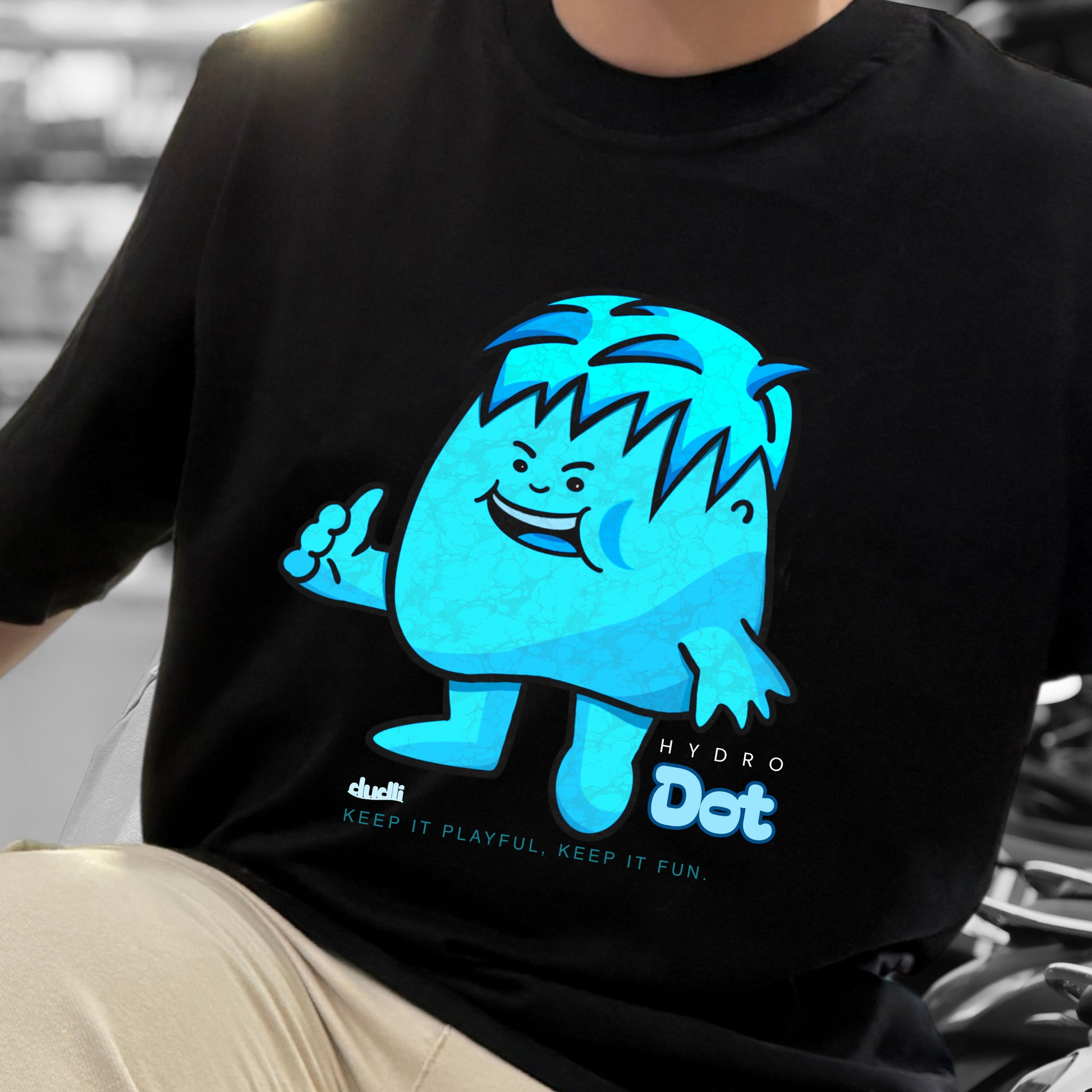 Dudli Playful Graphic Tshirts - Hydro Dot - Dot Lab - regular_fit - oversized_fit