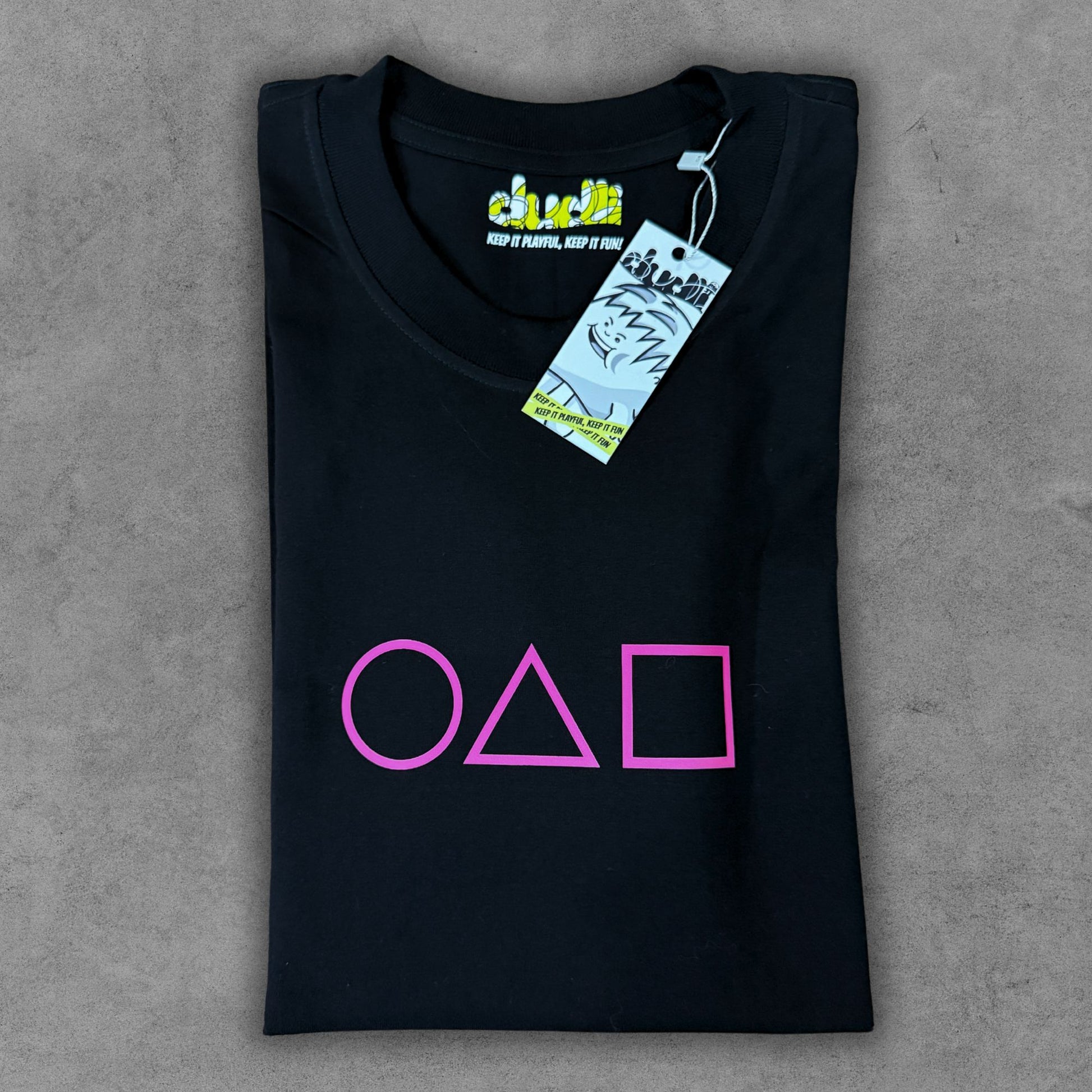 Dudli Playful Graphic Tees - Pink Guards - Player 456 - regular_fit oversized_fit