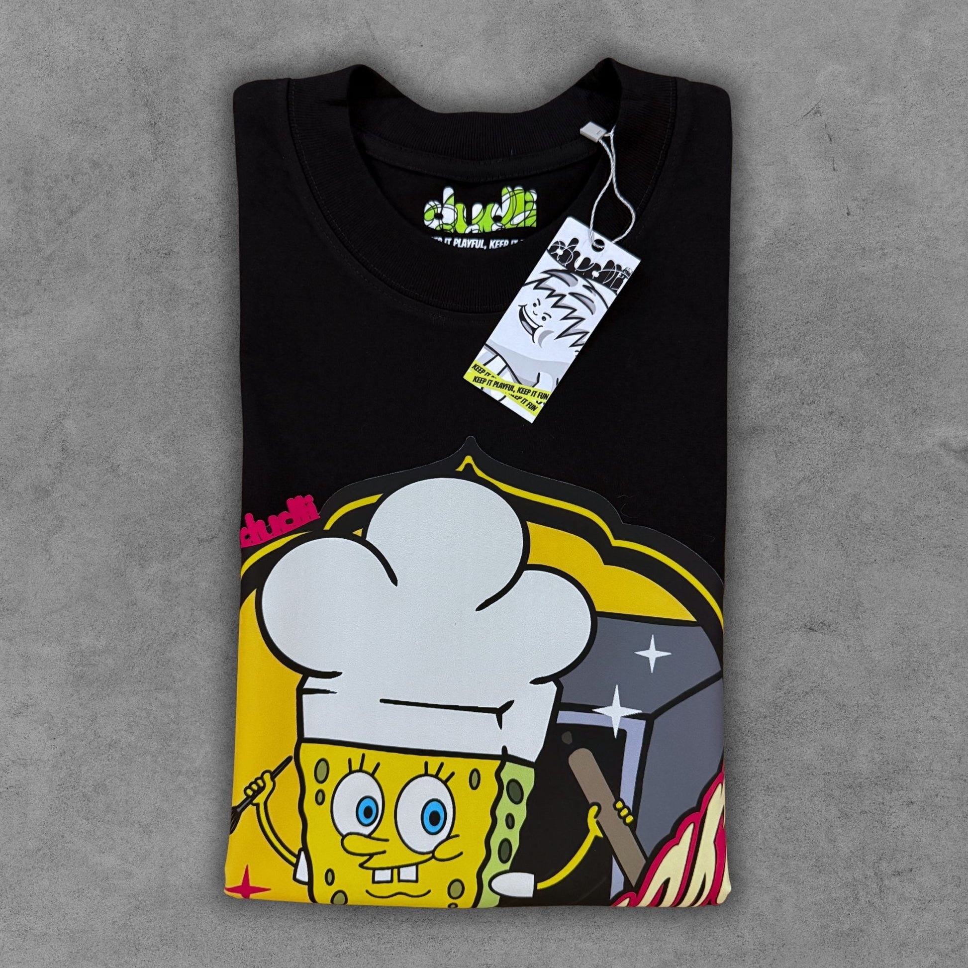 Dudli Graphic Tees - SQUARE CHEF - Pastry -  regular_fit oversized_fit