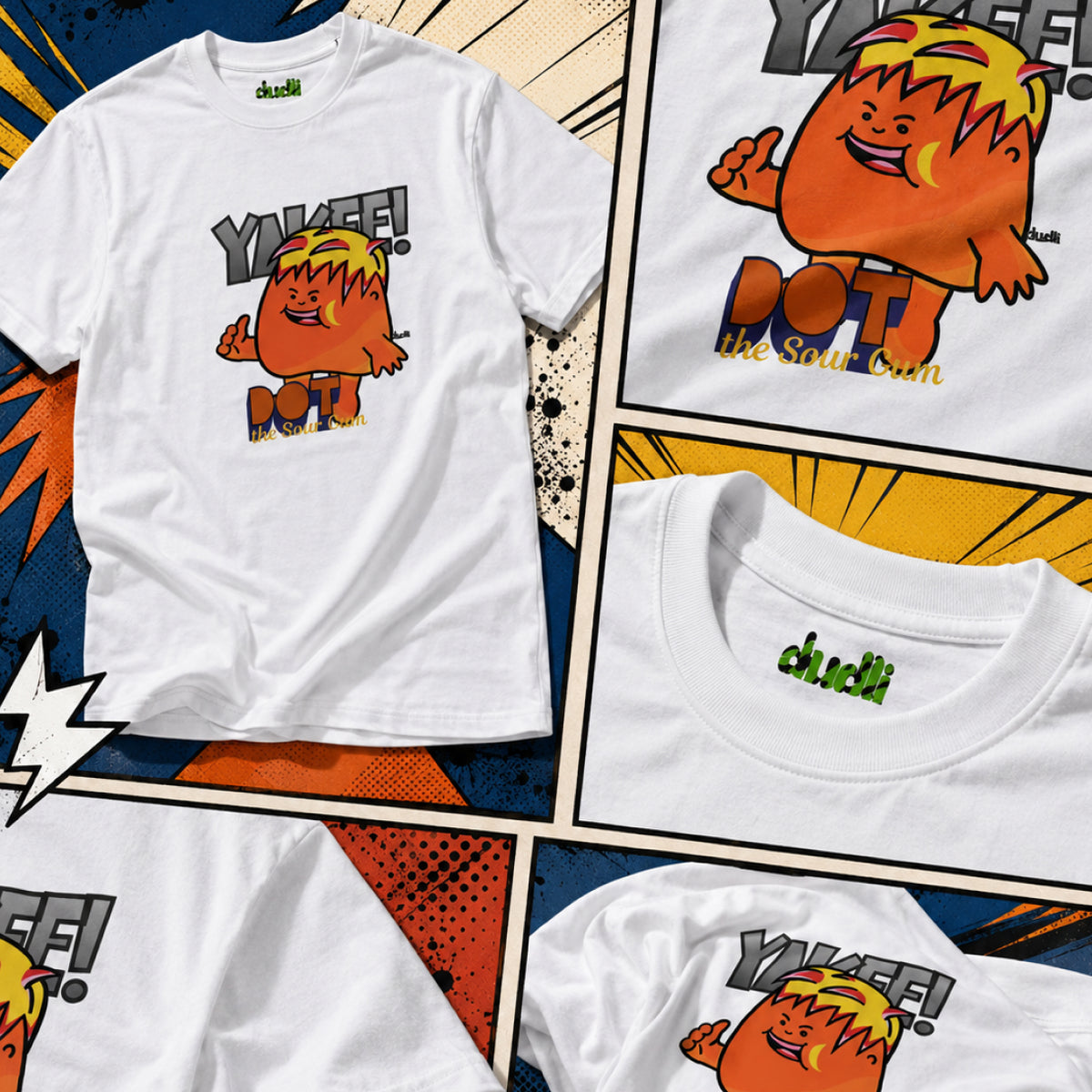 Dudli Yakee! - White - oversized_fit