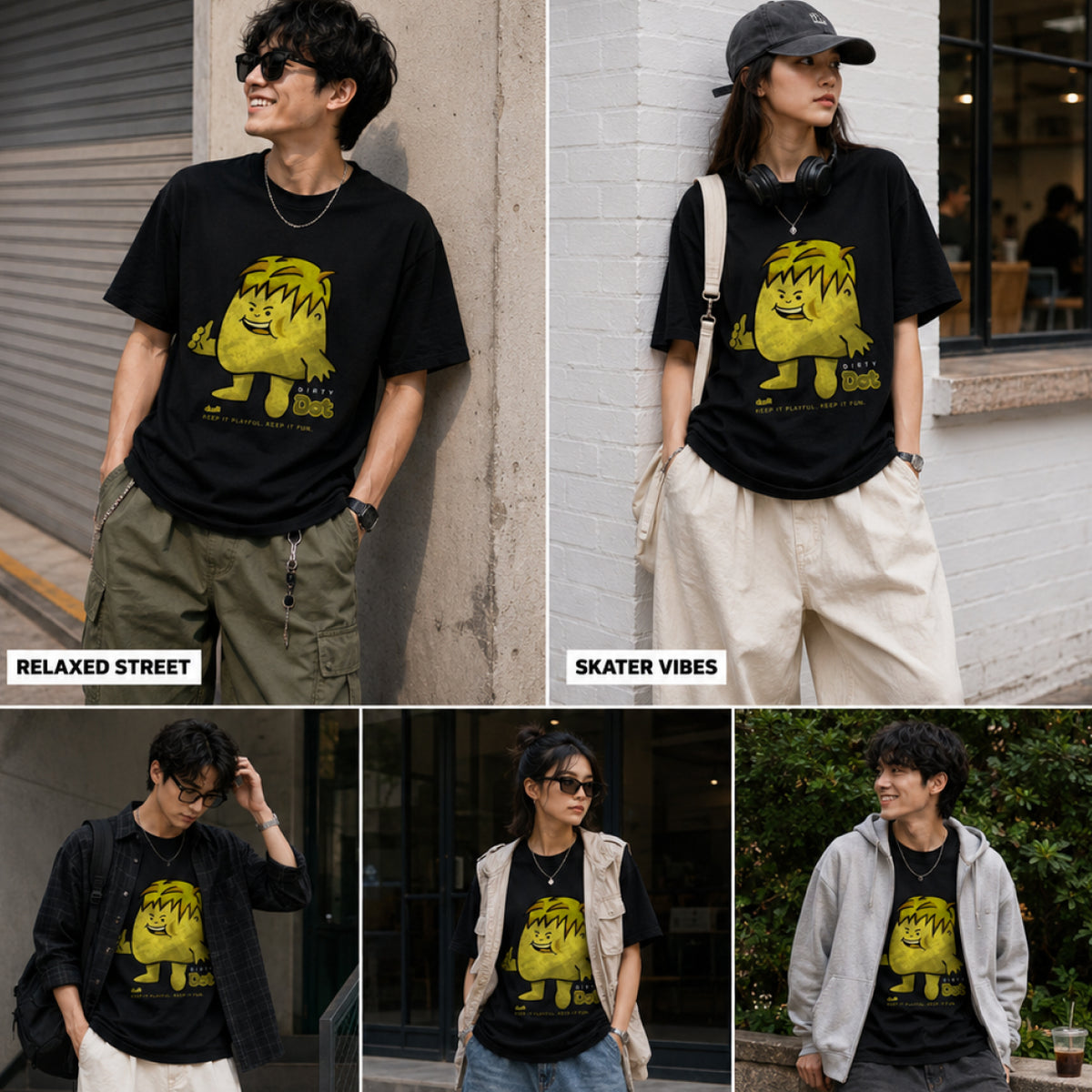 Dudli Dirty Dot (Dot Lab) regular_fit oversized_fit