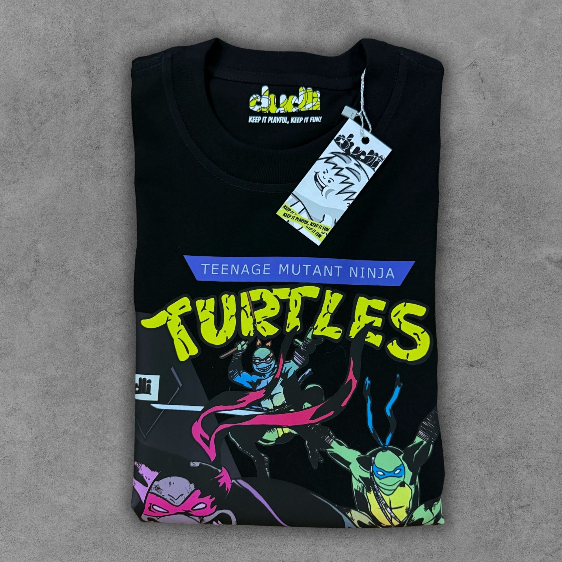 Dudli Playful Graphic Tshirts - Ninja Turtles Cover (Fandom Creations) - regular_fit - oversized_fit