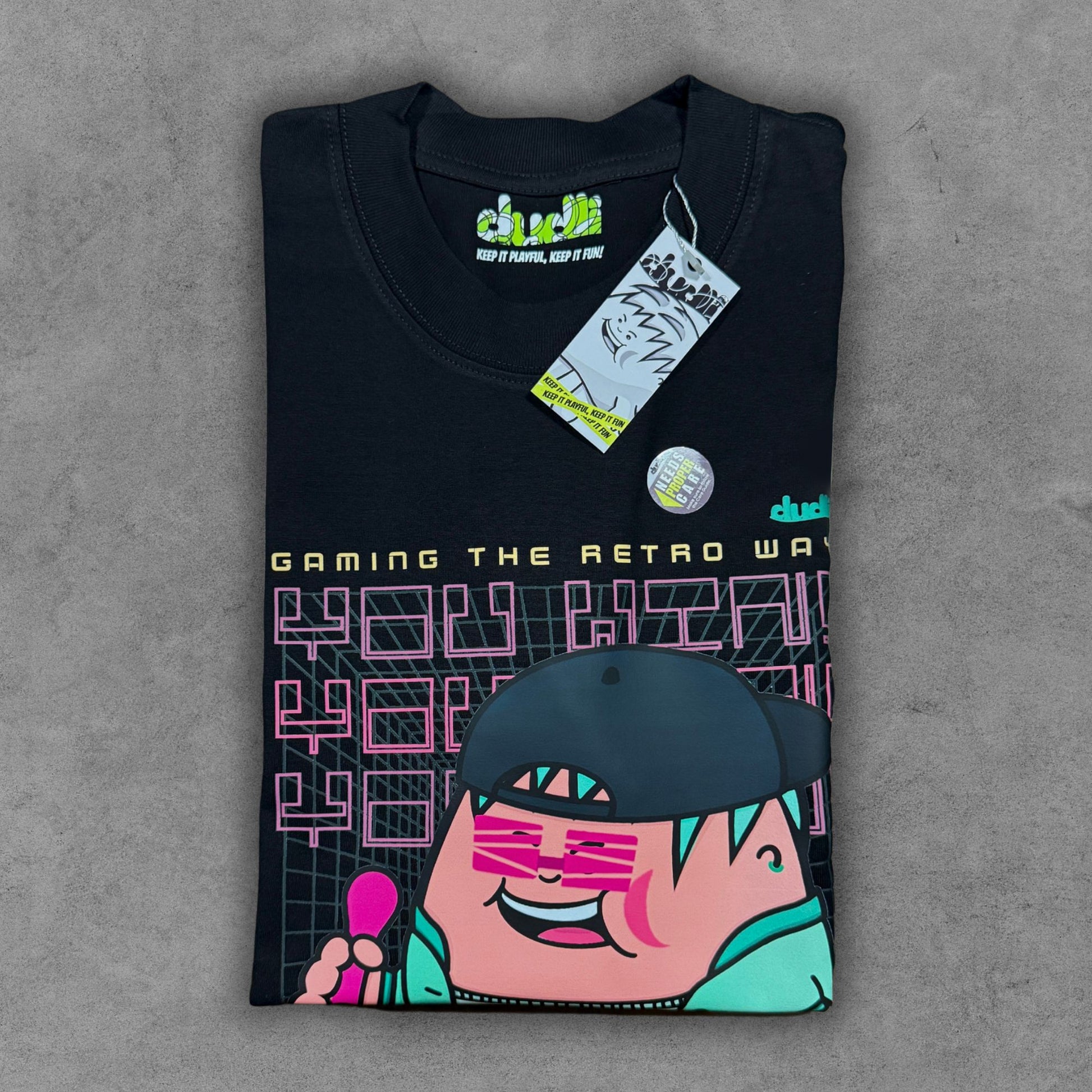 Dudli Playful Graphic Tshirts - Arcade Legend - Retro Pop - regular_fit oversized_fit