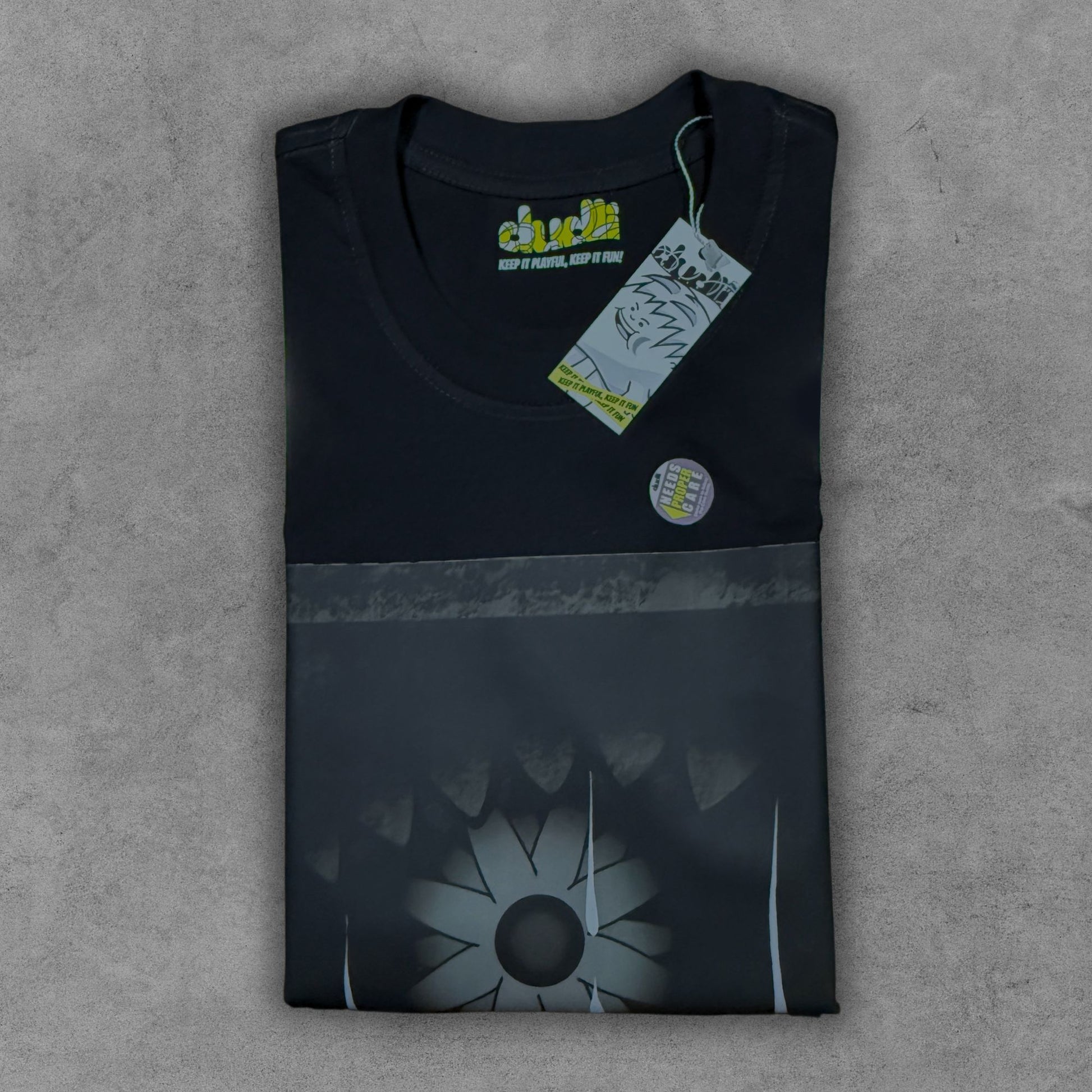 Dudli Playful Graphic Tshirts - Dark - Dark Bite - Rust - regular_fit oversized_fit