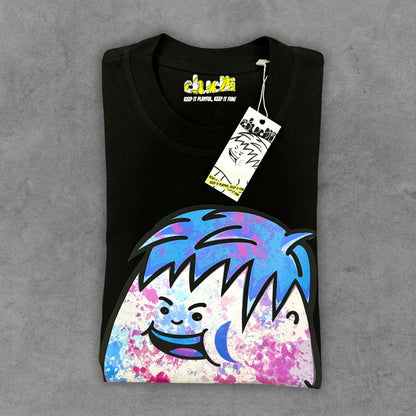 Dudli Playful Graphic Tshirts - Dot Lab Splatter Dot - Black - regular_fit oversized_fit
