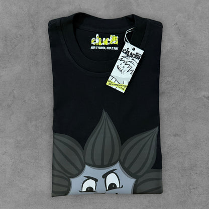 Dudli Playful Graphic Tshirts - Dark - Wild Bud - regular_fit oversized_fit