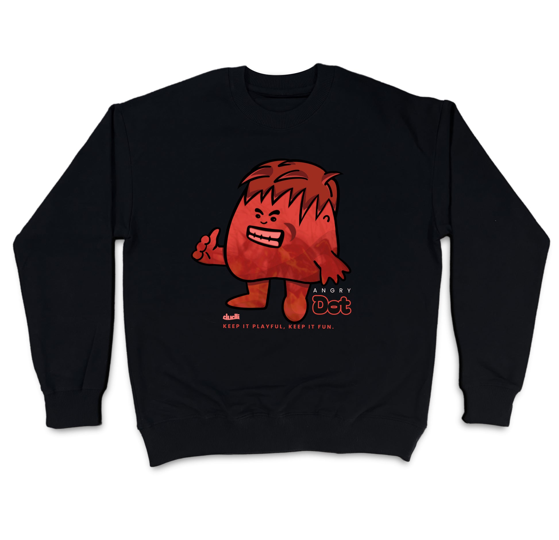 Dudli Graphic Sweatshirt - Angry Dot (Dot Lab)