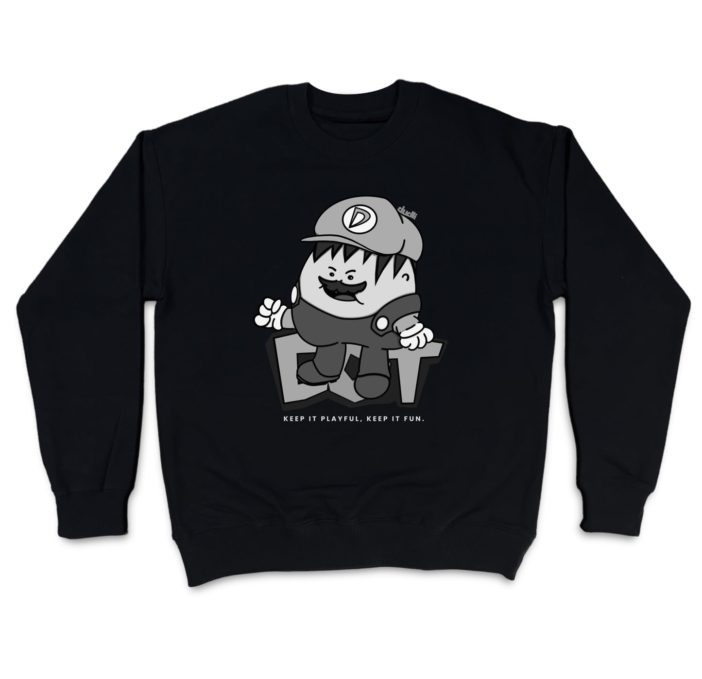 Dudli Graphic Sweatshirt - Super Dot - Snow Screen (Dot Lab)