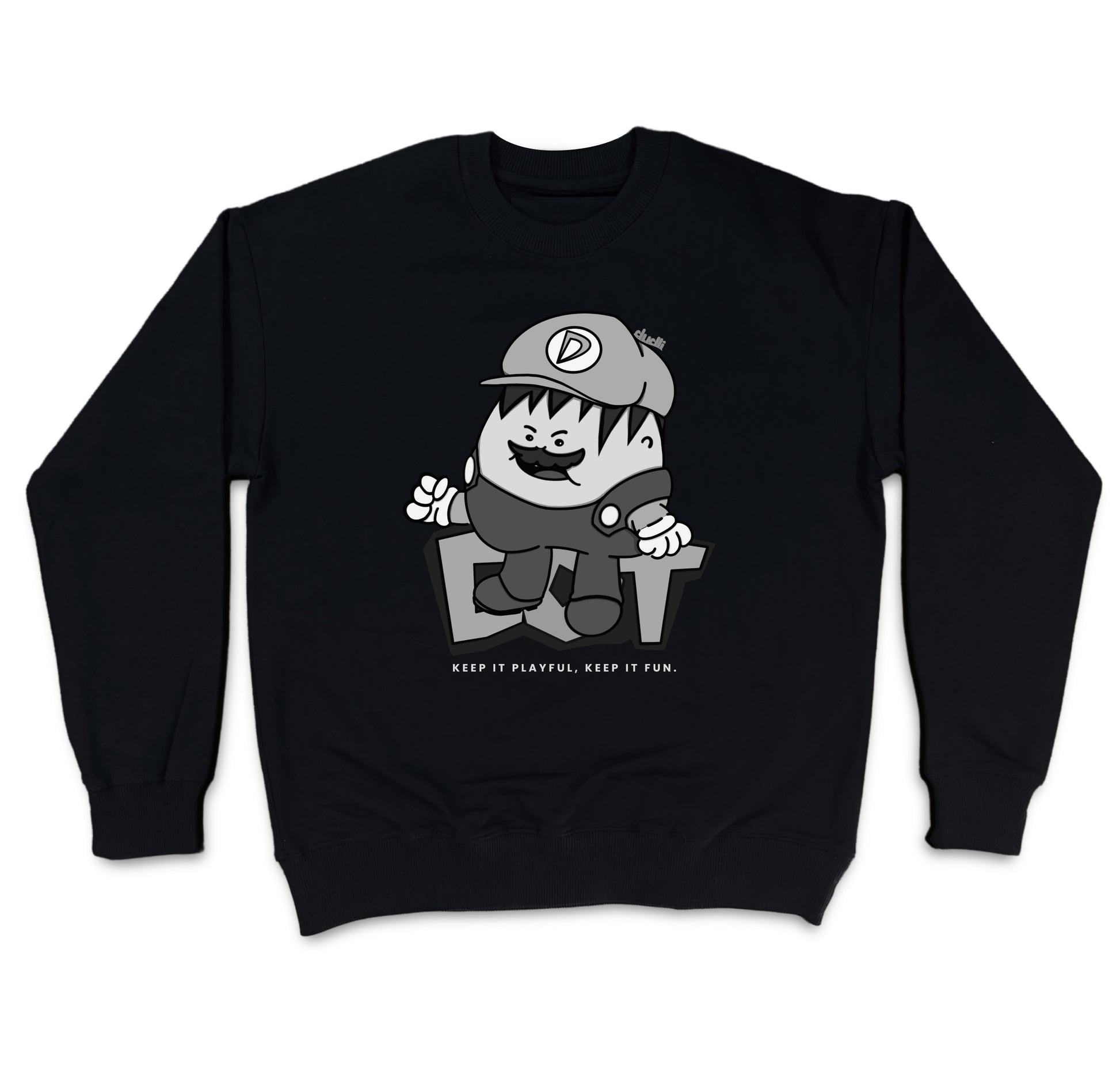 Dudli Graphic Sweatshirt - Super Dot - Snow Screen (Dot Lab)
