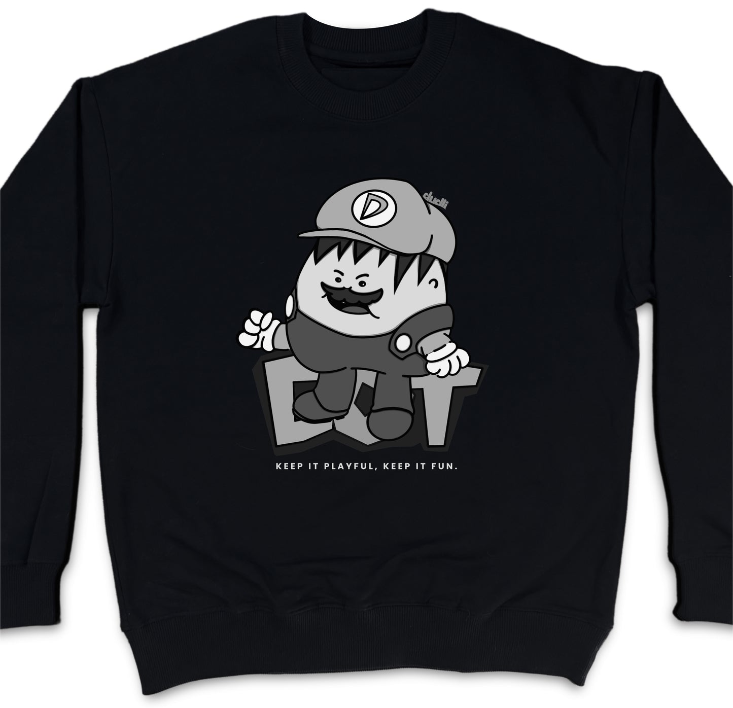 Dudli Graphic Sweatshirt - Super Dot - Snow Screen (Dot Lab)
