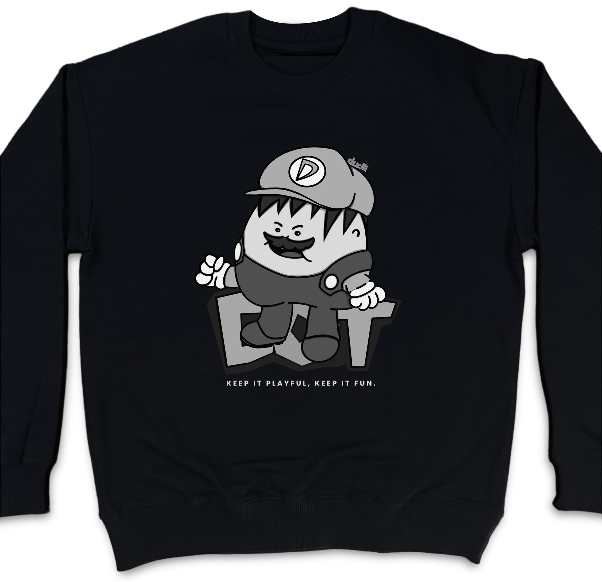 Dudli Graphic Sweatshirt - Super Dot - Snow Screen (Dot Lab)