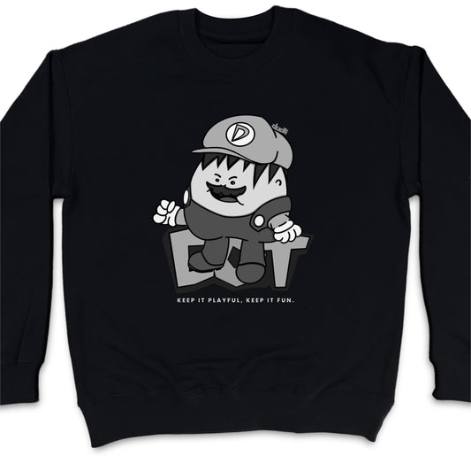 Dudli Graphic Sweatshirt - Super Dot - Snow Screen (Dot Lab)